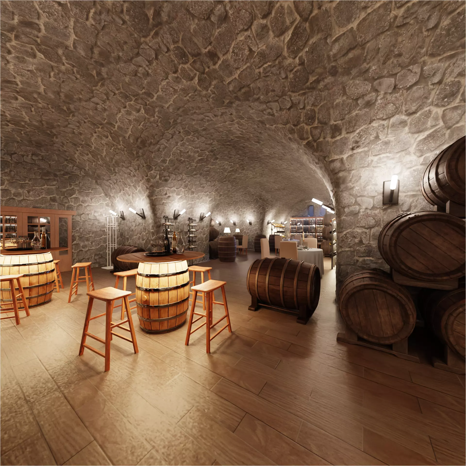 -Winery Restaurant V3- 3D model_6
