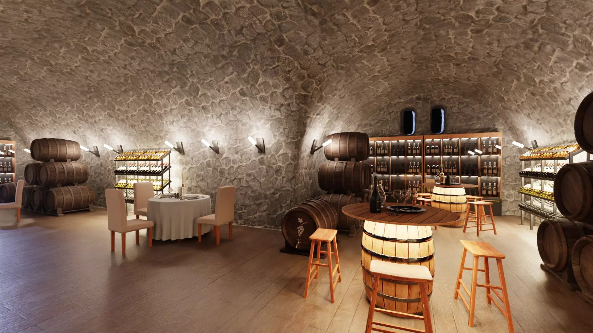 -Winery Restaurant V3- 3D model_1