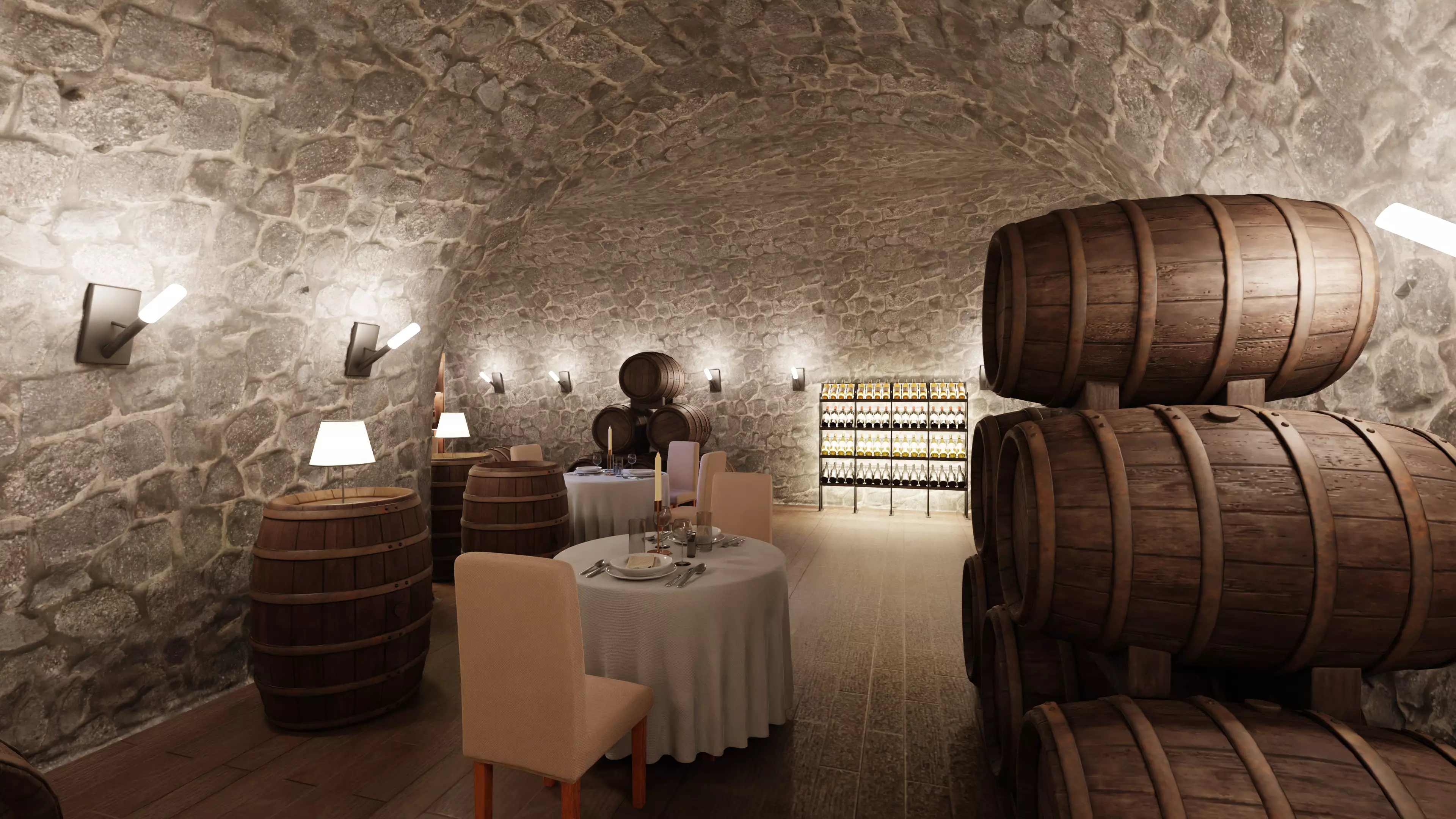 -Winery Restaurant V3- 3D model_7