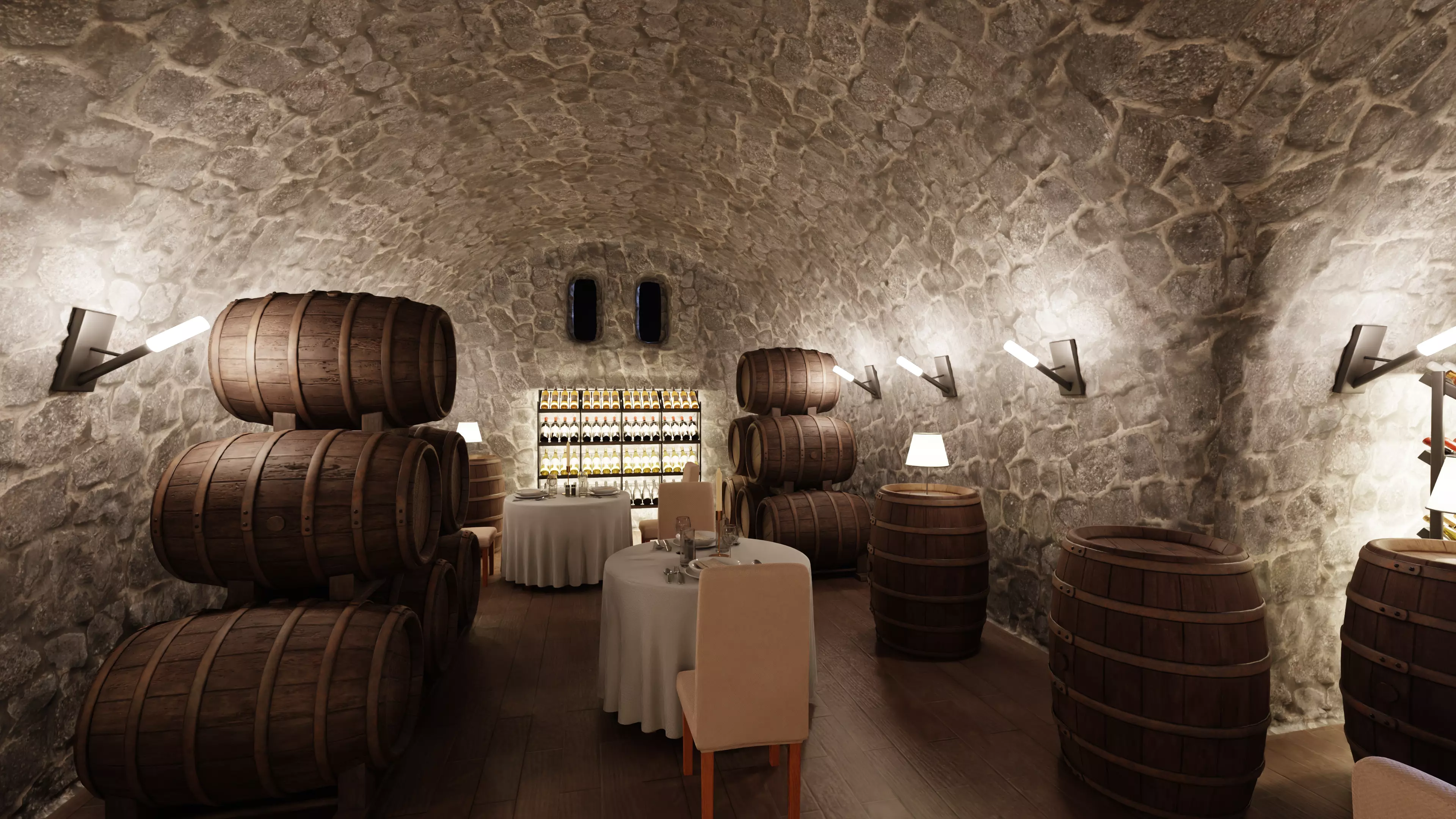 -Winery Restaurant V3- 3D model_9