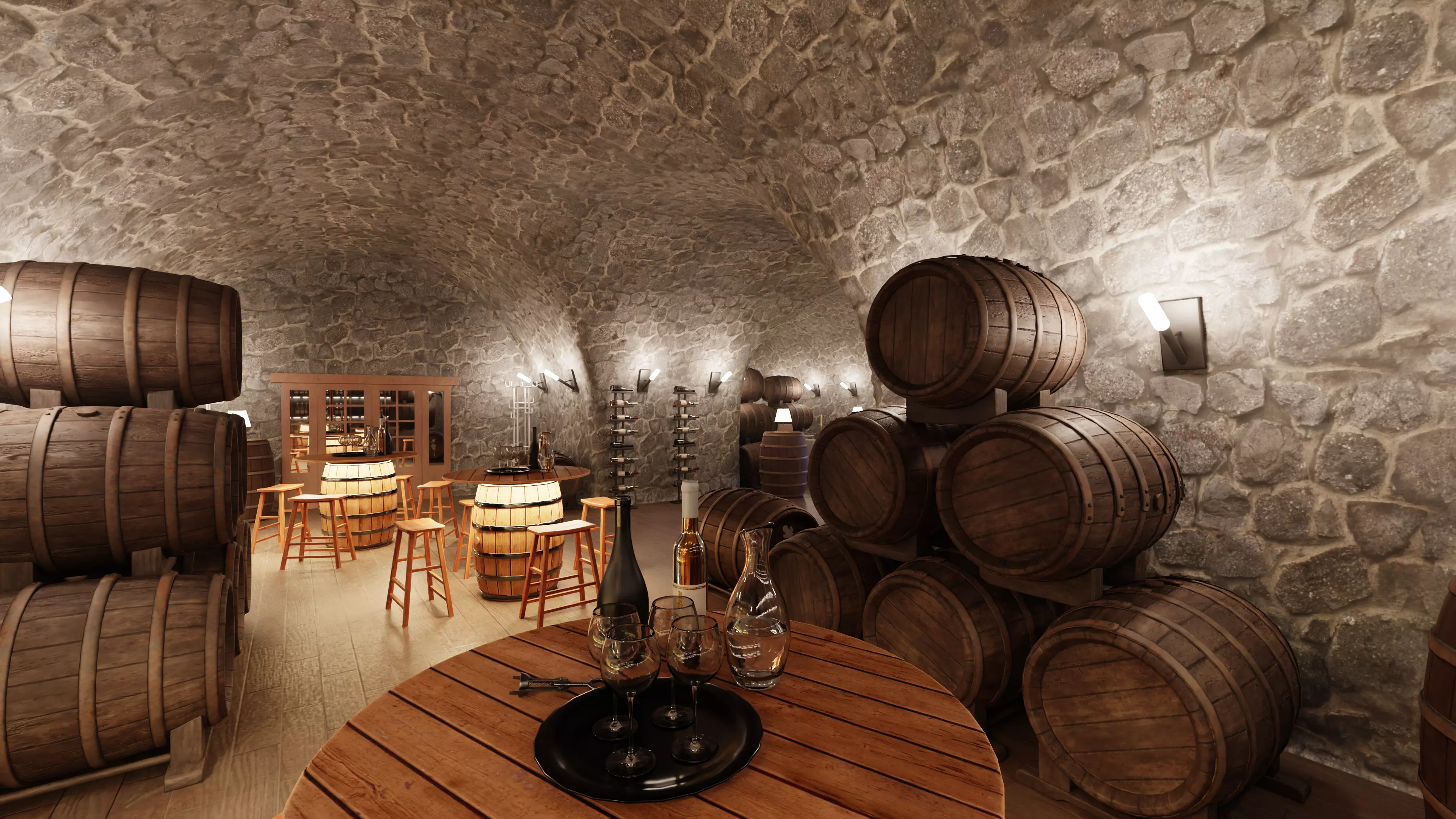 -Winery Restaurant V3- 3D model_2