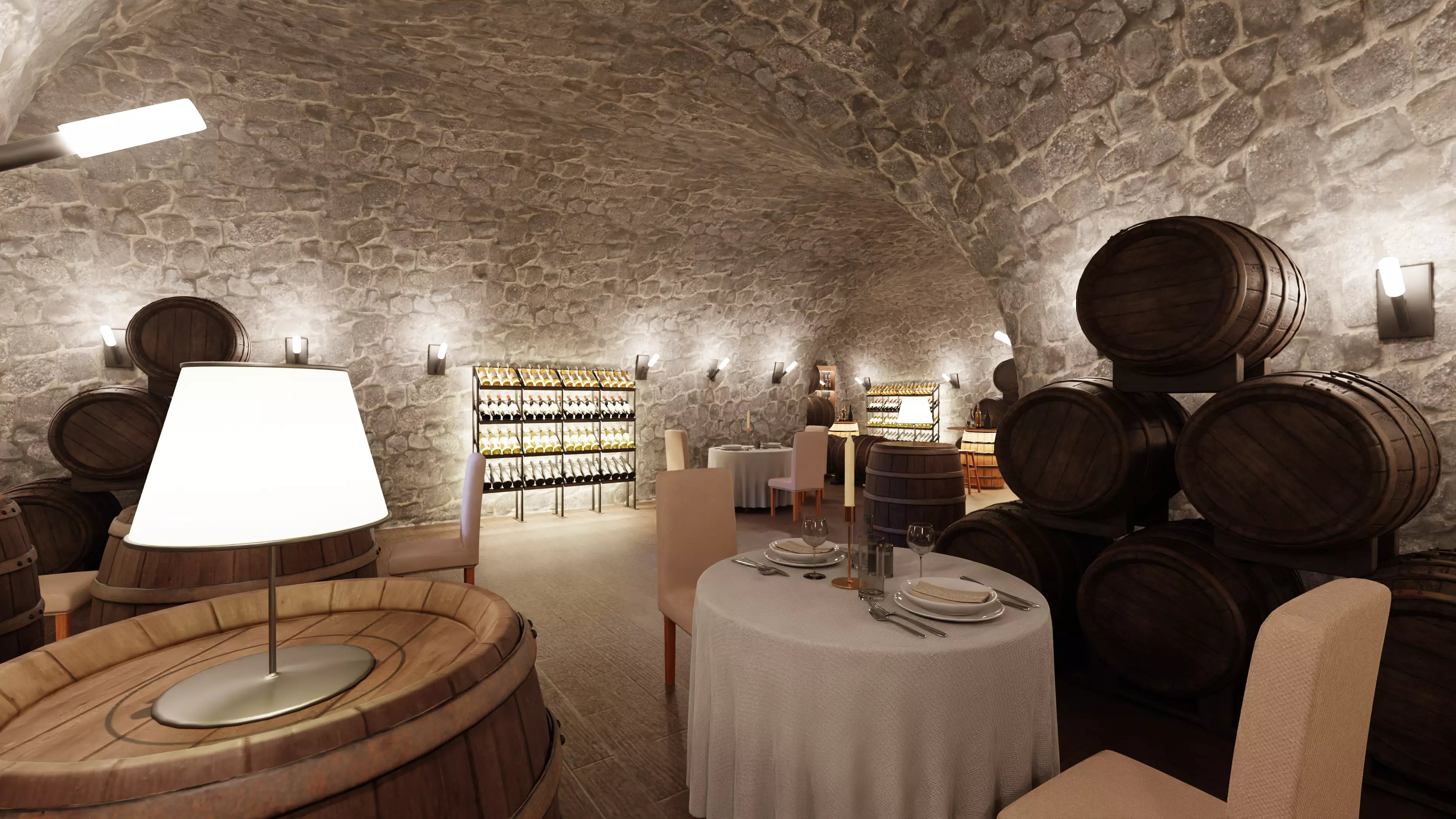 -Winery Restaurant V3- 3D model_8
