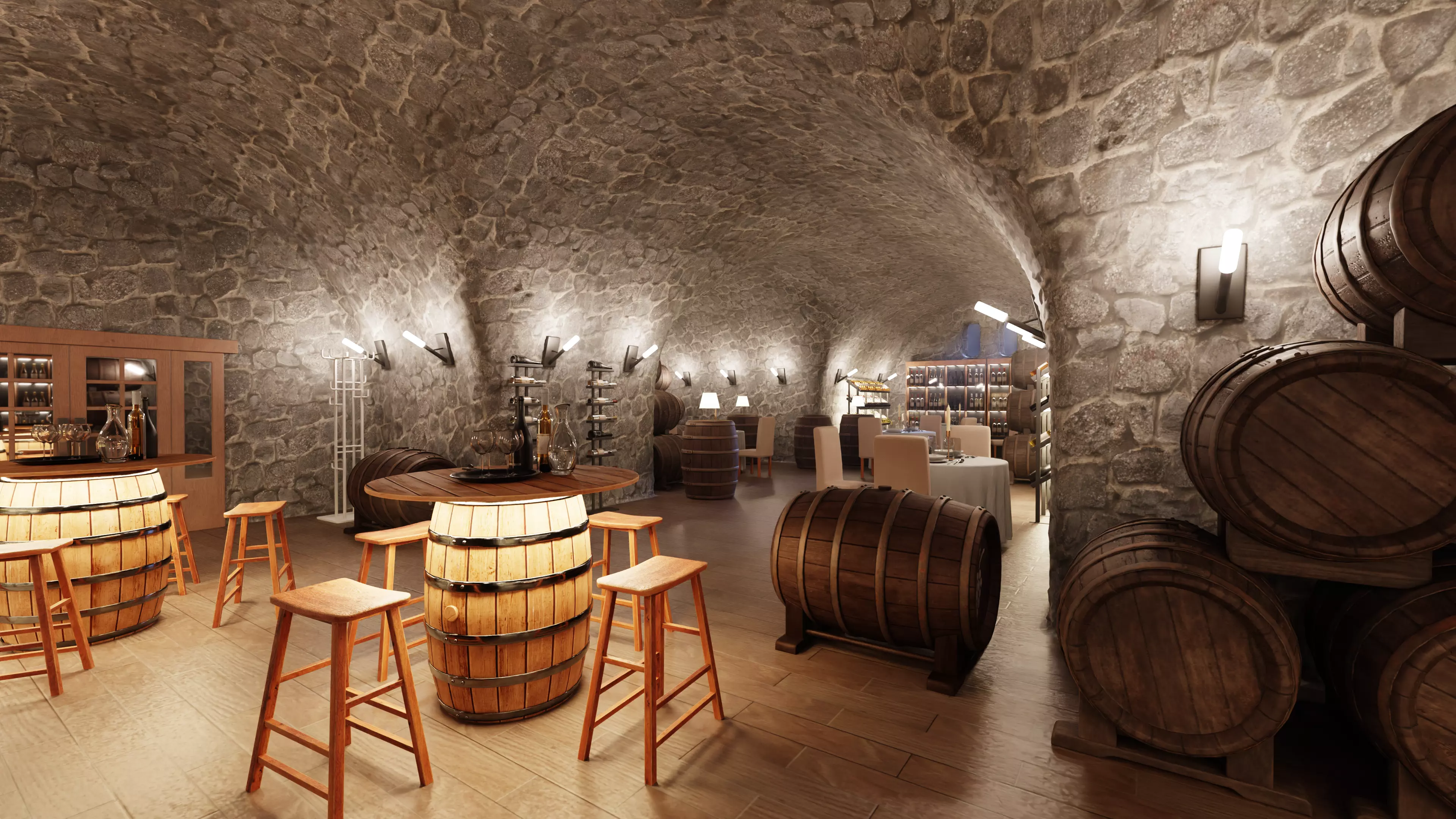 -Winery Restaurant V3- 3D model_0