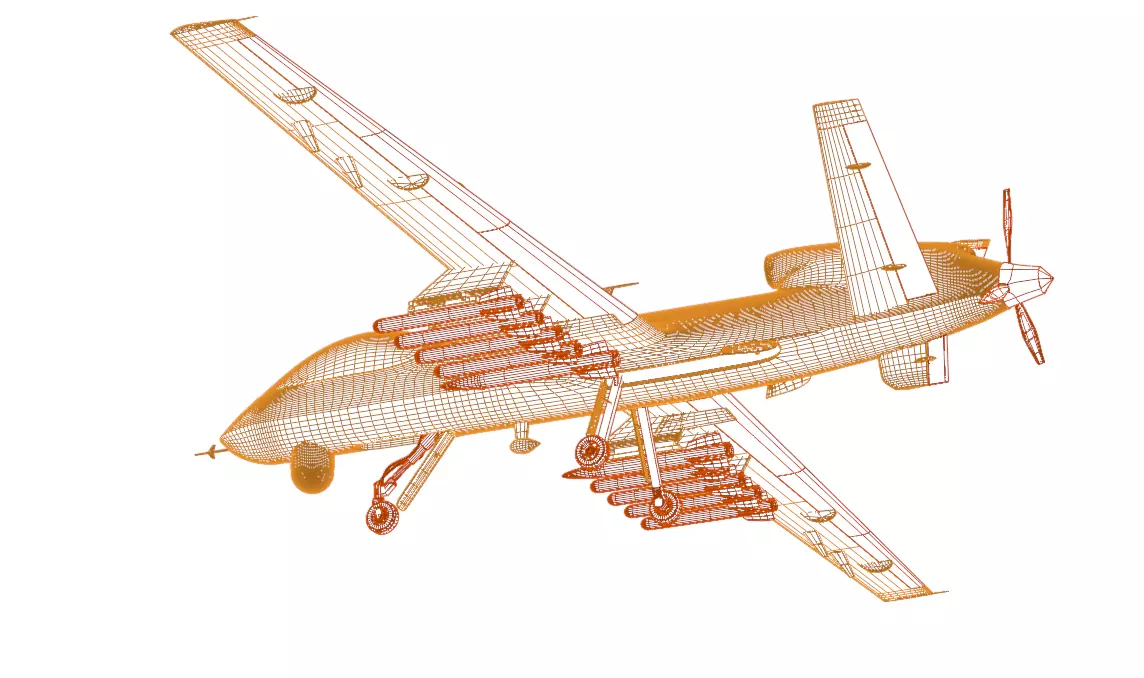 DPRK Saetbyol-9 - Bright Star-9 - the MULTI PURPOSE COMBAT DRONE Low-poly 3D model_20