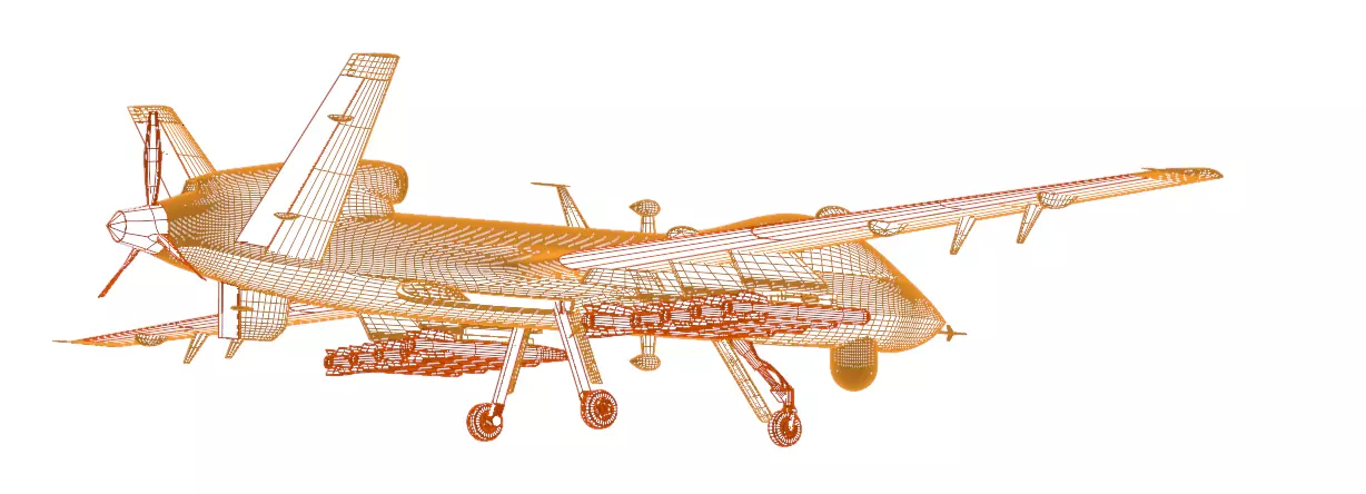 DPRK Saetbyol-9 - Bright Star-9 - the MULTI PURPOSE COMBAT DRONE Low-poly 3D model_19