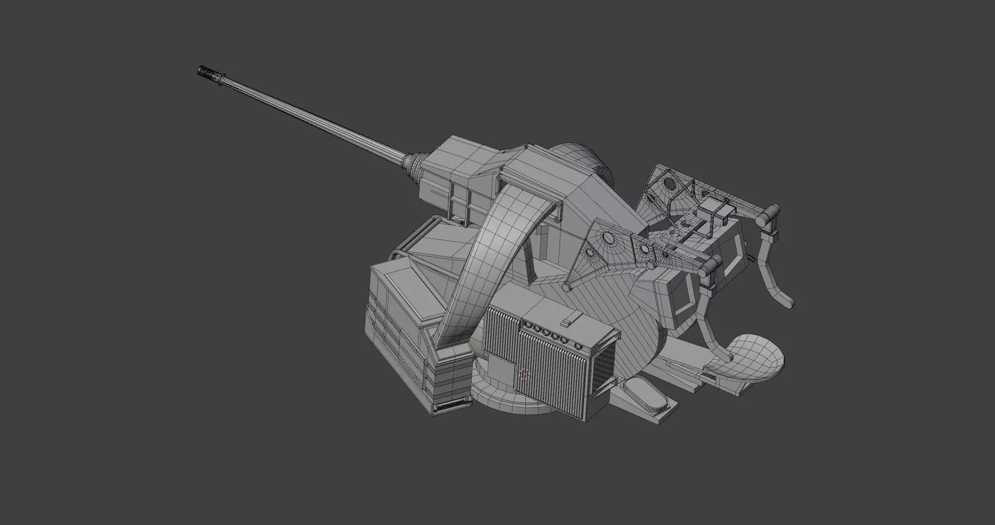 KBA 25 80 Machine Gun System 3D model_8