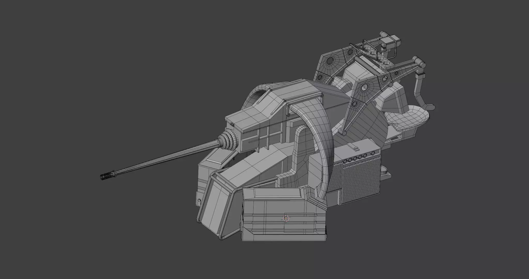 KBA 25 80 Machine Gun System 3D model_7