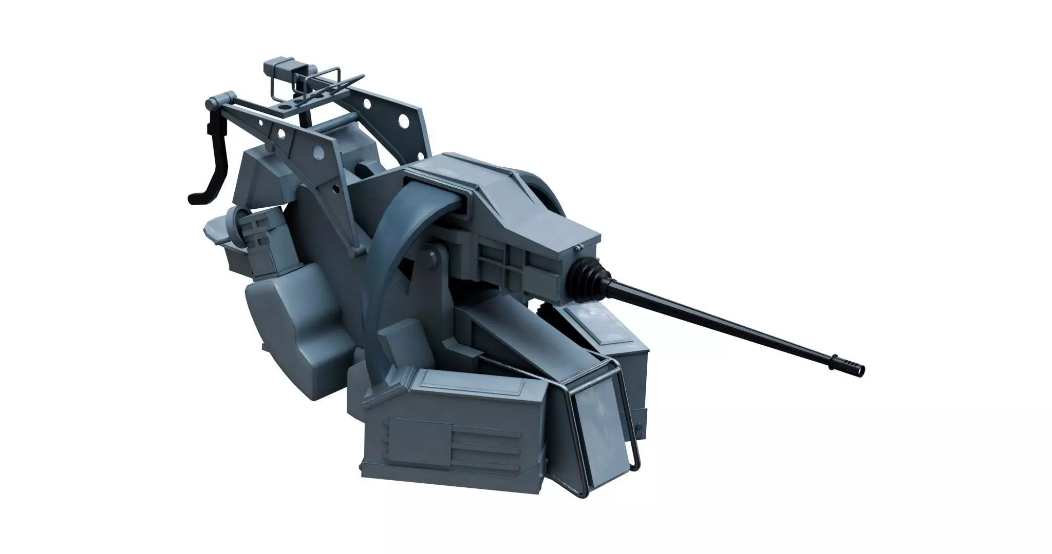 KBA 25 80 Machine Gun System 3D model_0