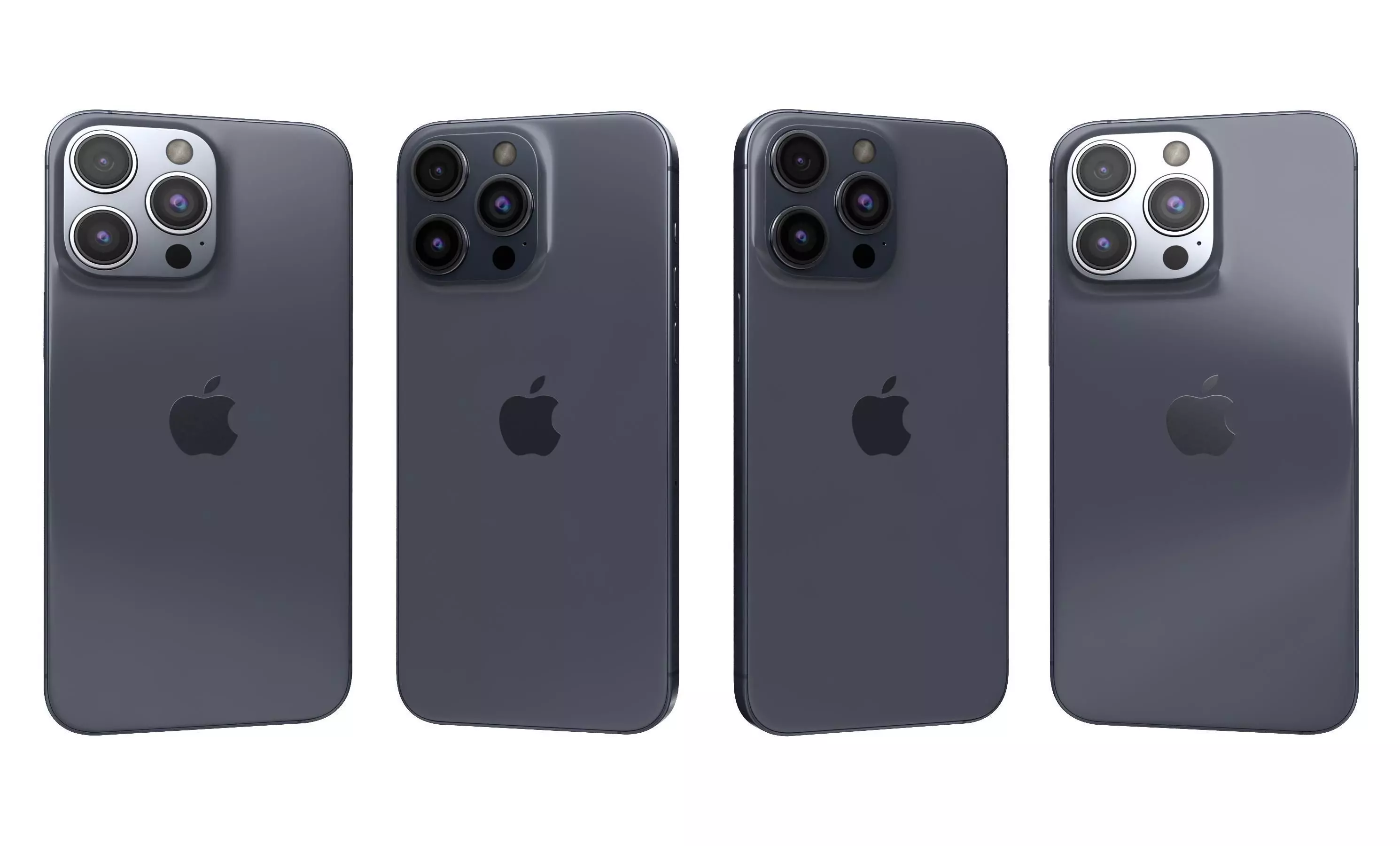 Apple iPhone 15 Pro Max Blue Titanium High Poly 3D model_24