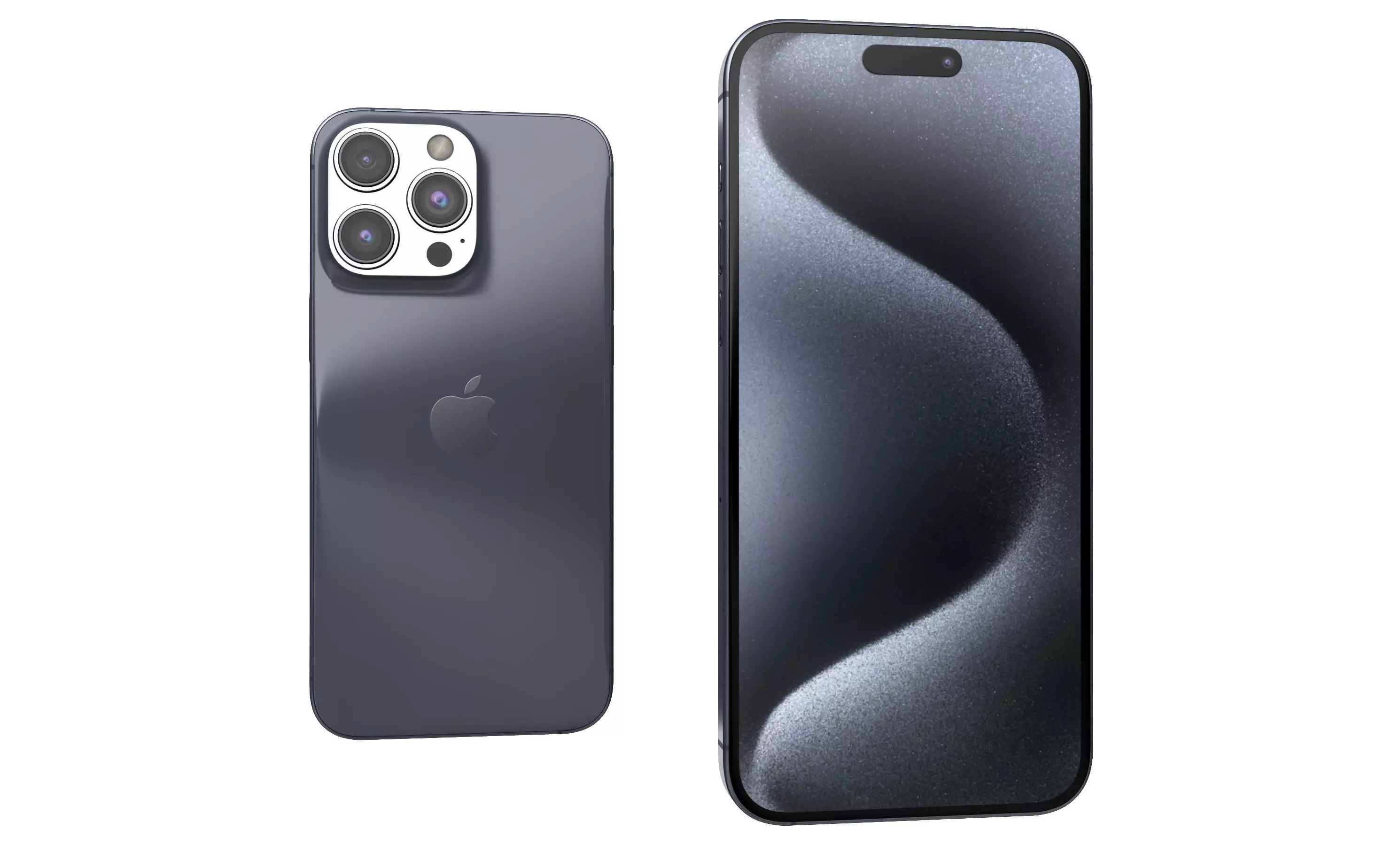 Apple iPhone 15 Pro Max Blue Titanium High Poly 3D model_29