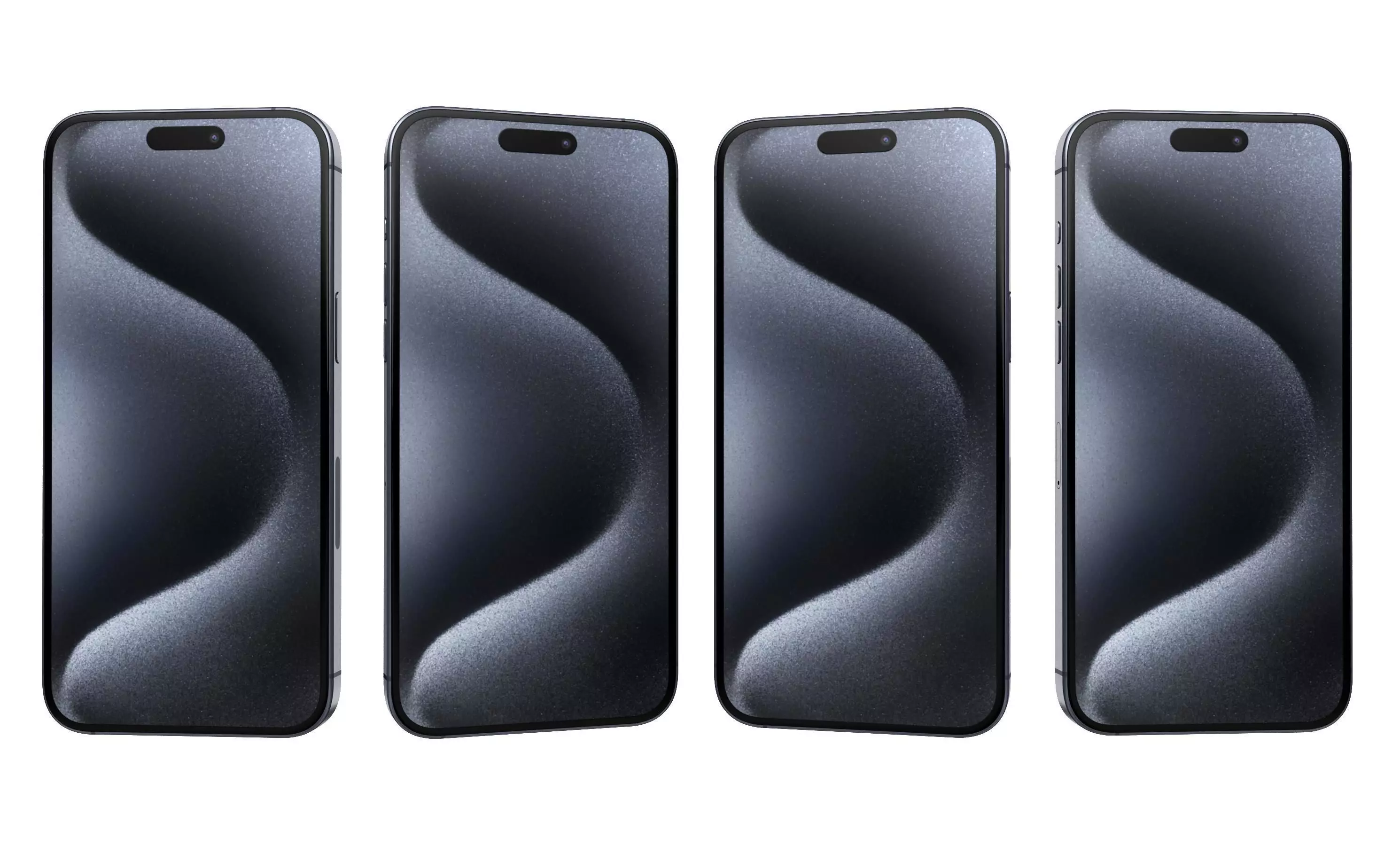 Apple iPhone 15 Pro Max Blue Titanium High Poly 3D model_28