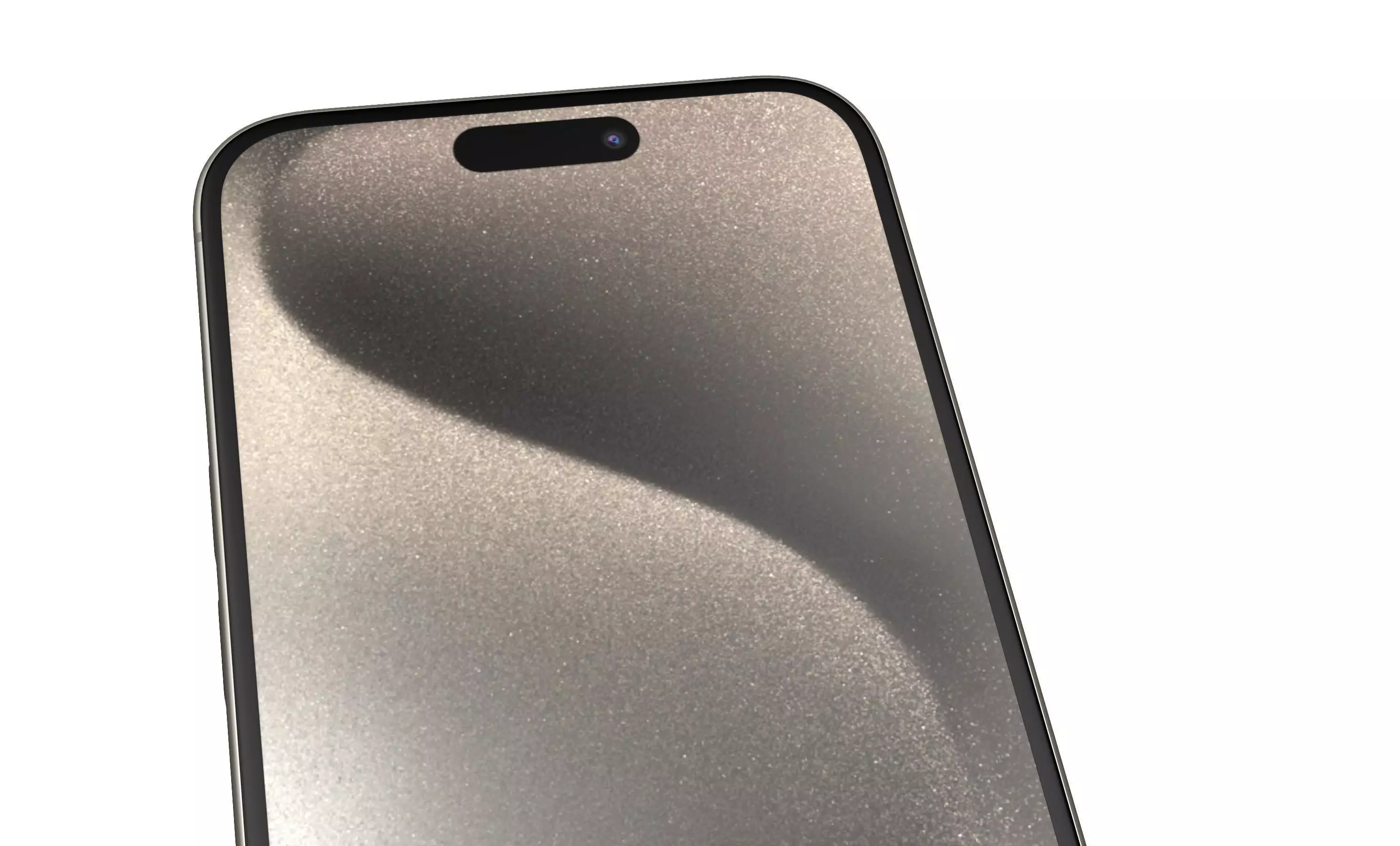 Apple iPhone 15 Pro Max Natural Titanium High Poly  3D model_8