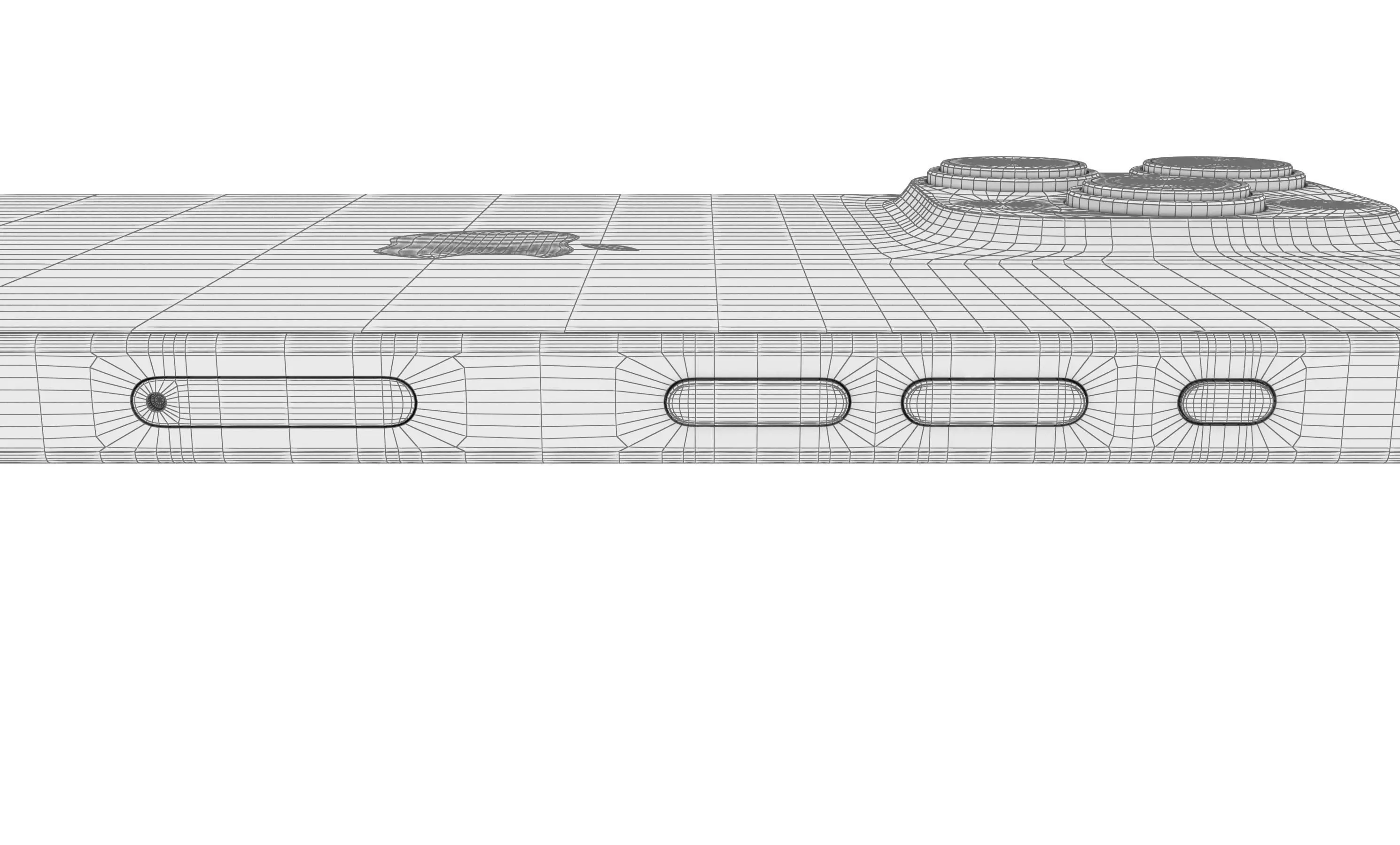 Apple iPhone 15 Pro Max Natural Titanium High Poly  3D model_19