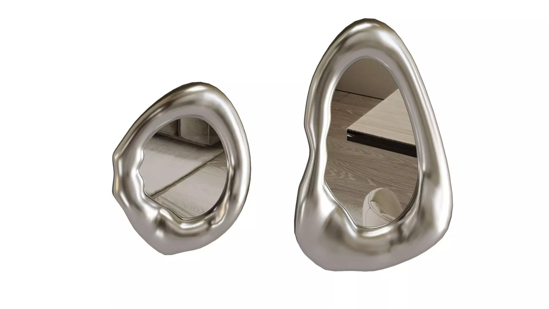 Set Abstract Mirror 3D model_2