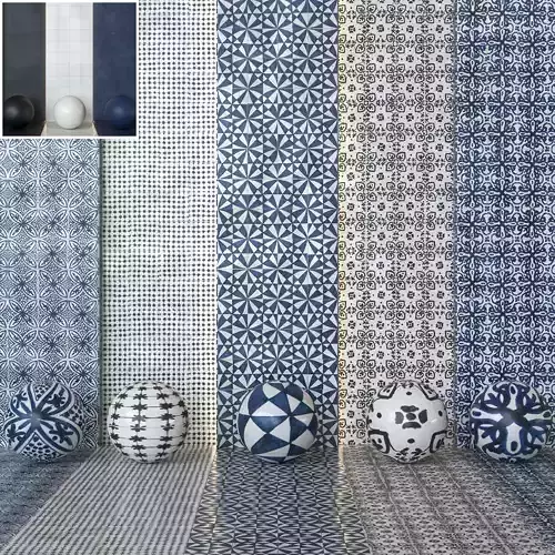 Marazzi Memoria Decorative Tile - Tappeto Decors -Set of 13