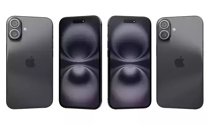 Apple iPhone 16 Plus Black High Poly 