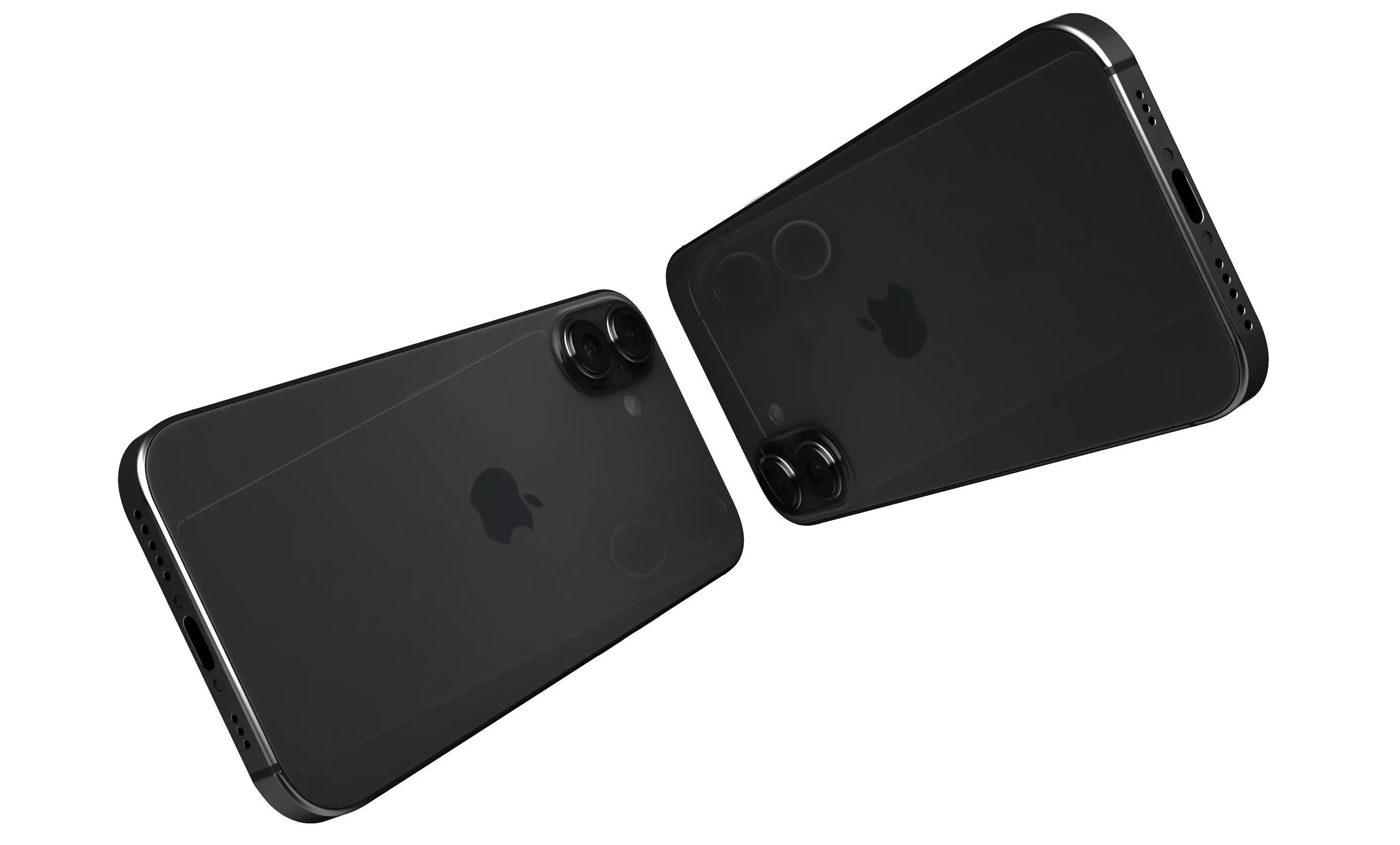 Apple iPhone 16 Plus Black High Poly 3D model_4