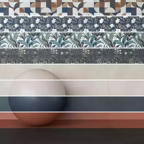 Marazzi Poster Collection Wallpaper-Effect Tile - Set of 13