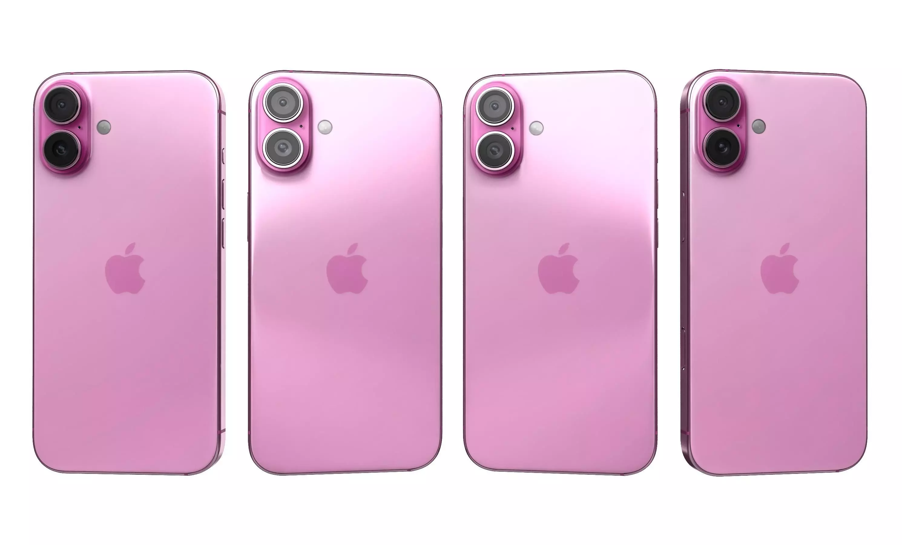 Apple iPhone 16 Plus Pink High Poly  3D model_7