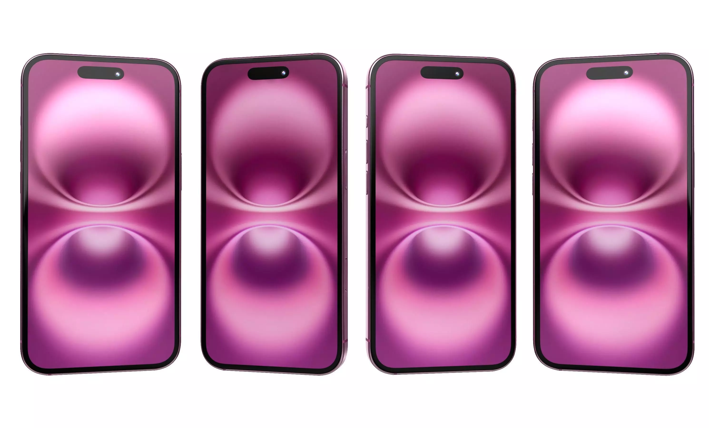 Apple iPhone 16 Plus Pink High Poly  3D model_19