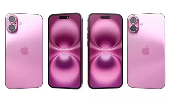 Apple iPhone 16 Plus Pink High Poly 