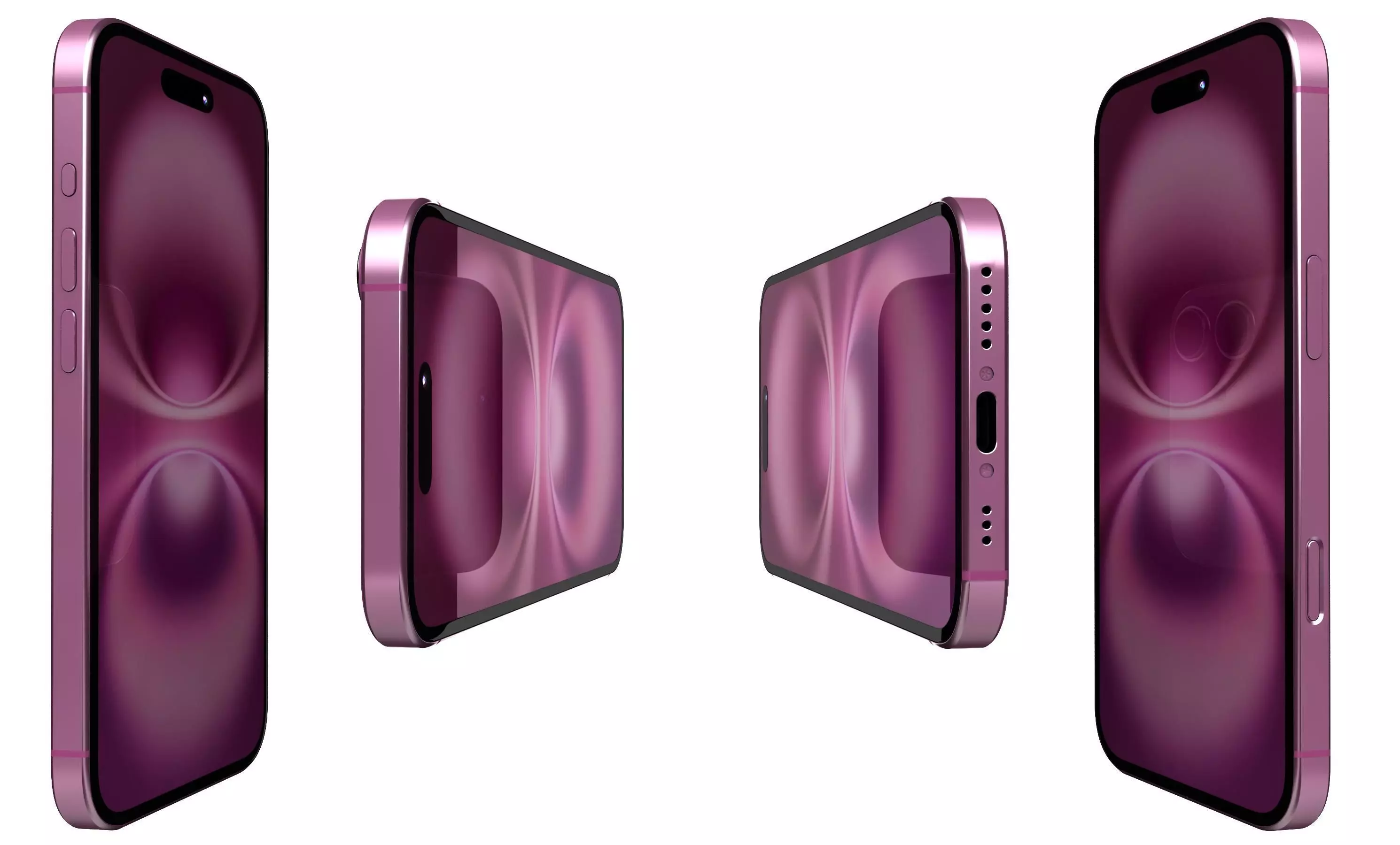 Apple iPhone 16 Plus Pink High Poly  3D model_21