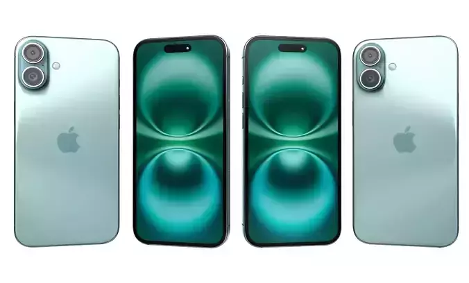Apple iPhone 16 Plus Teal High Poly 