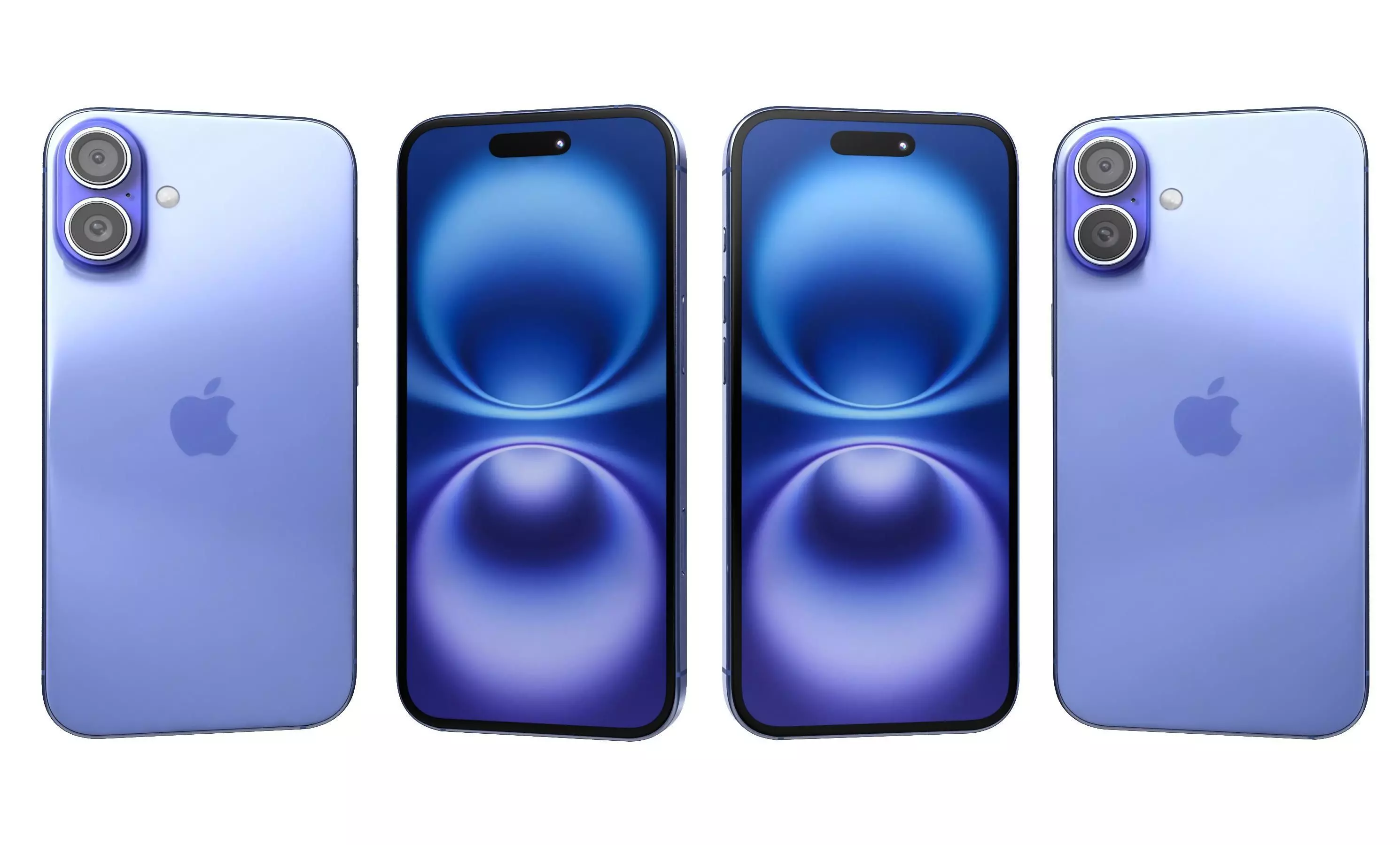 Apple iPhone 16 Plus Ultramarine High Poly  3D model_0