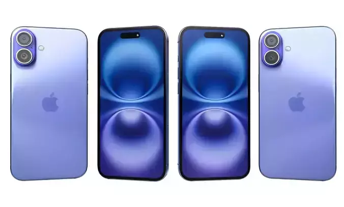 Apple iPhone 16 Plus Ultramarine High Poly 