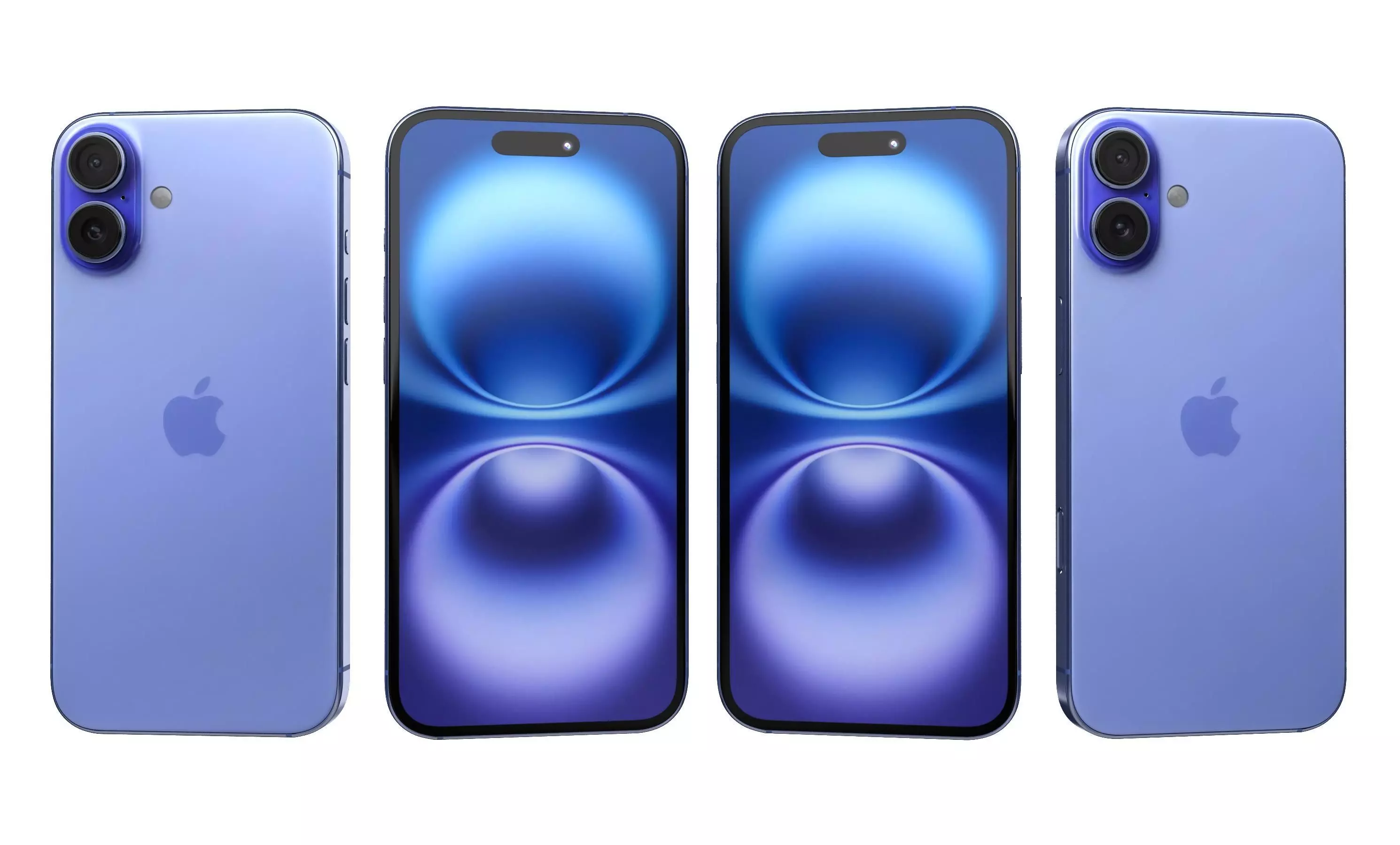 Apple iPhone 16 Plus Ultramarine High Poly  3D model_27