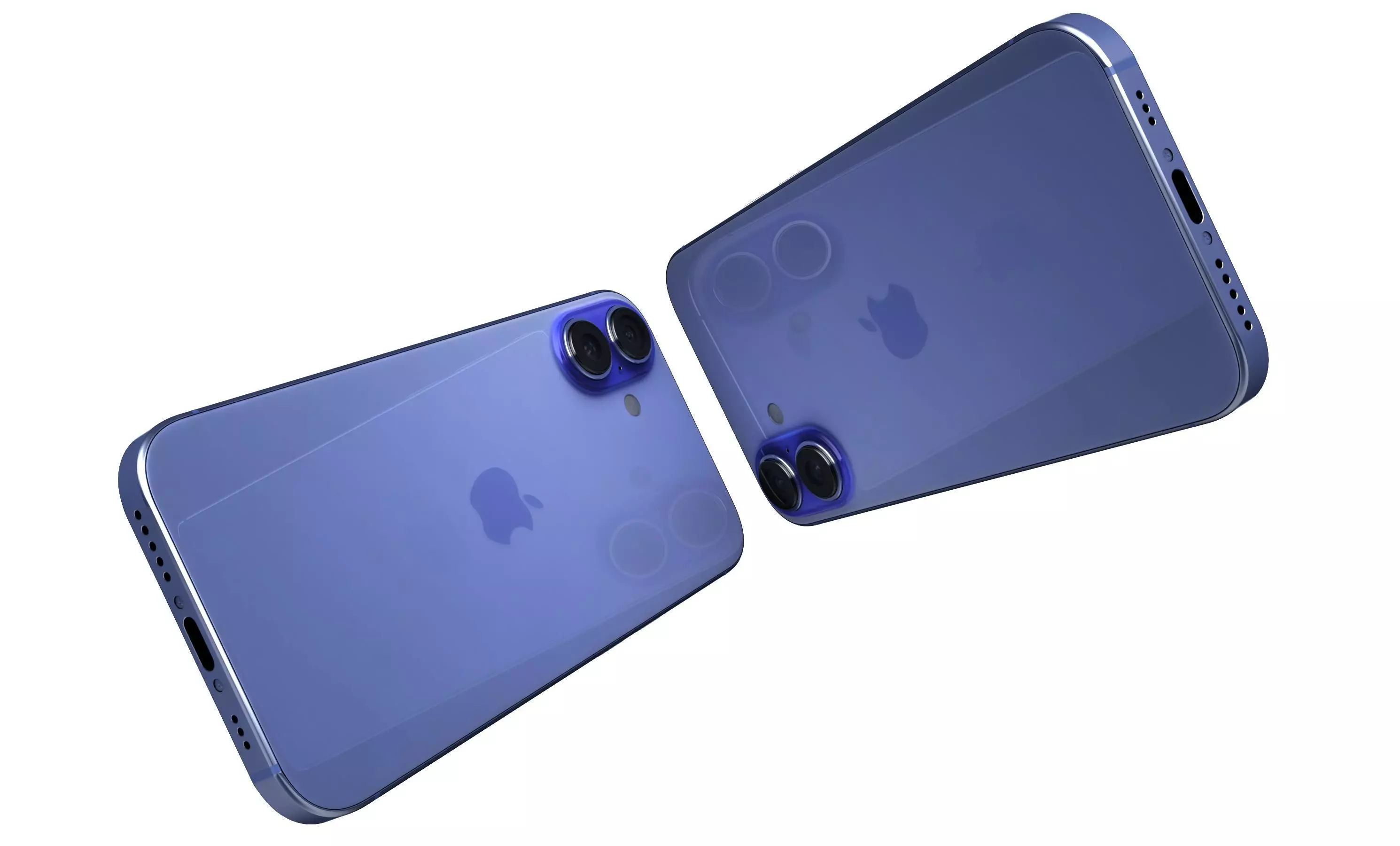 Apple iPhone 16 Plus Ultramarine High Poly  3D model_4