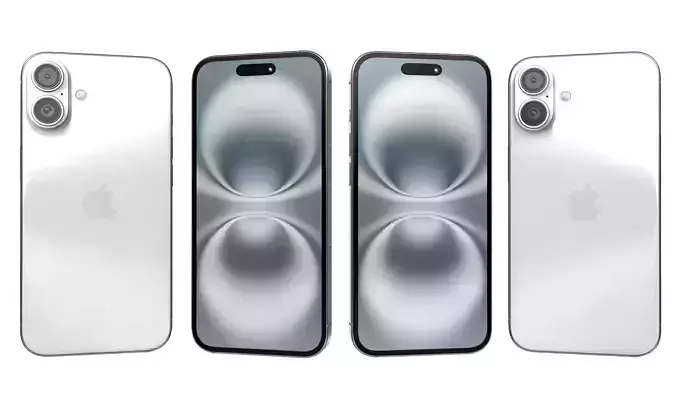 Apple iPhone 16 Plus White High Poly 