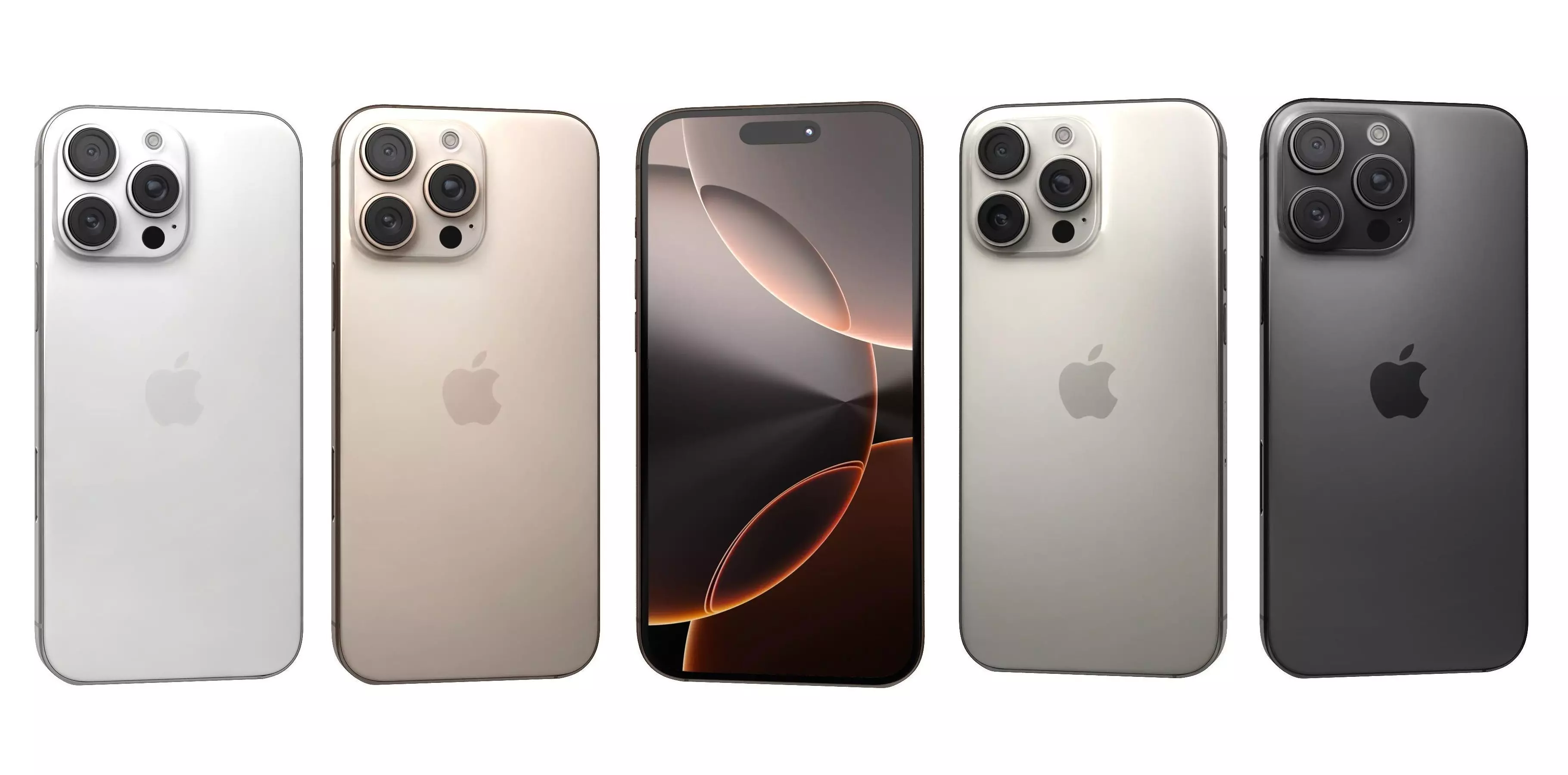 Apple iPhone 16 Pro Max All Colors High Poly 3D model_0