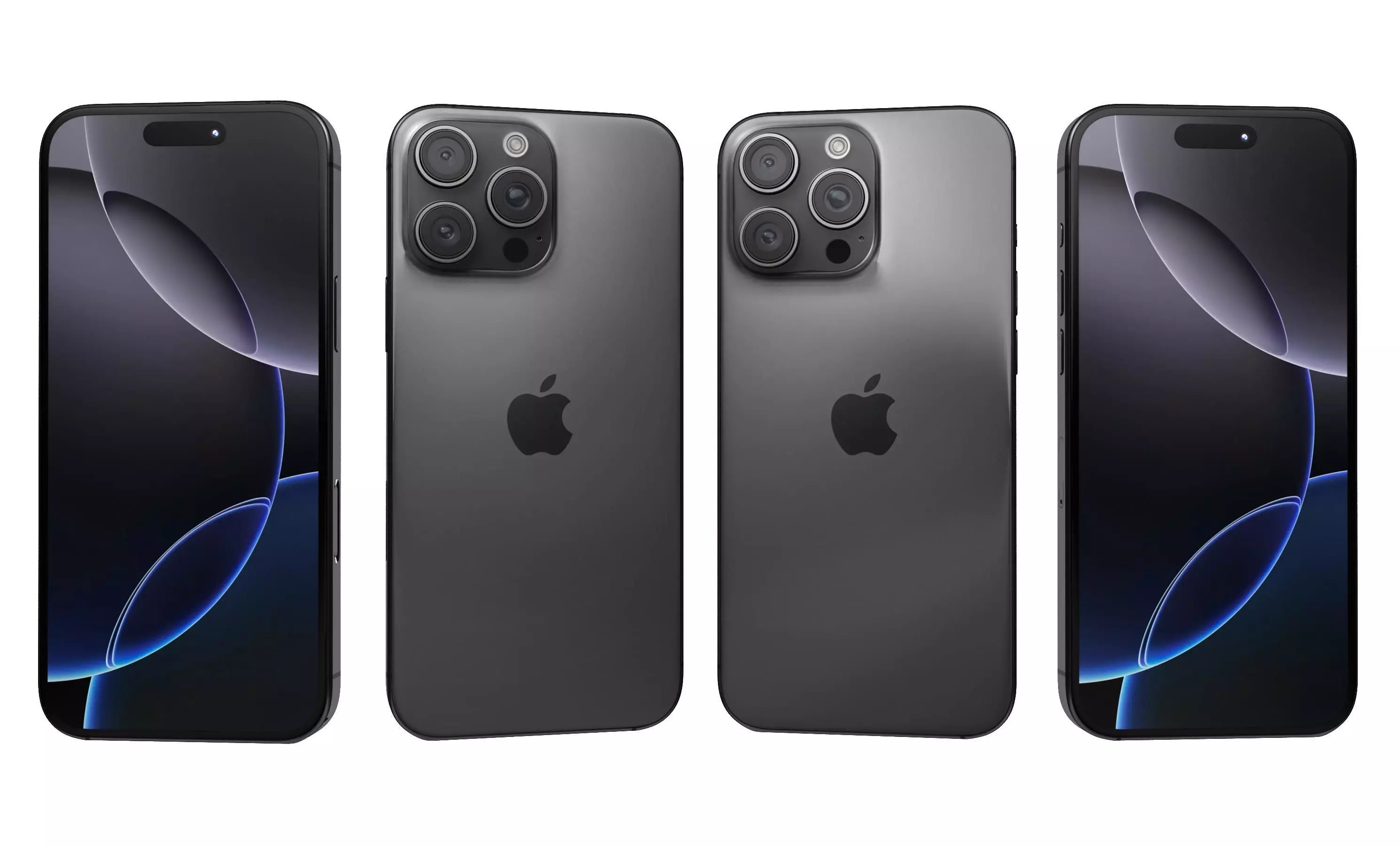 Apple iPhone 16 Pro Max Black Titanium High Poly 3D model_25