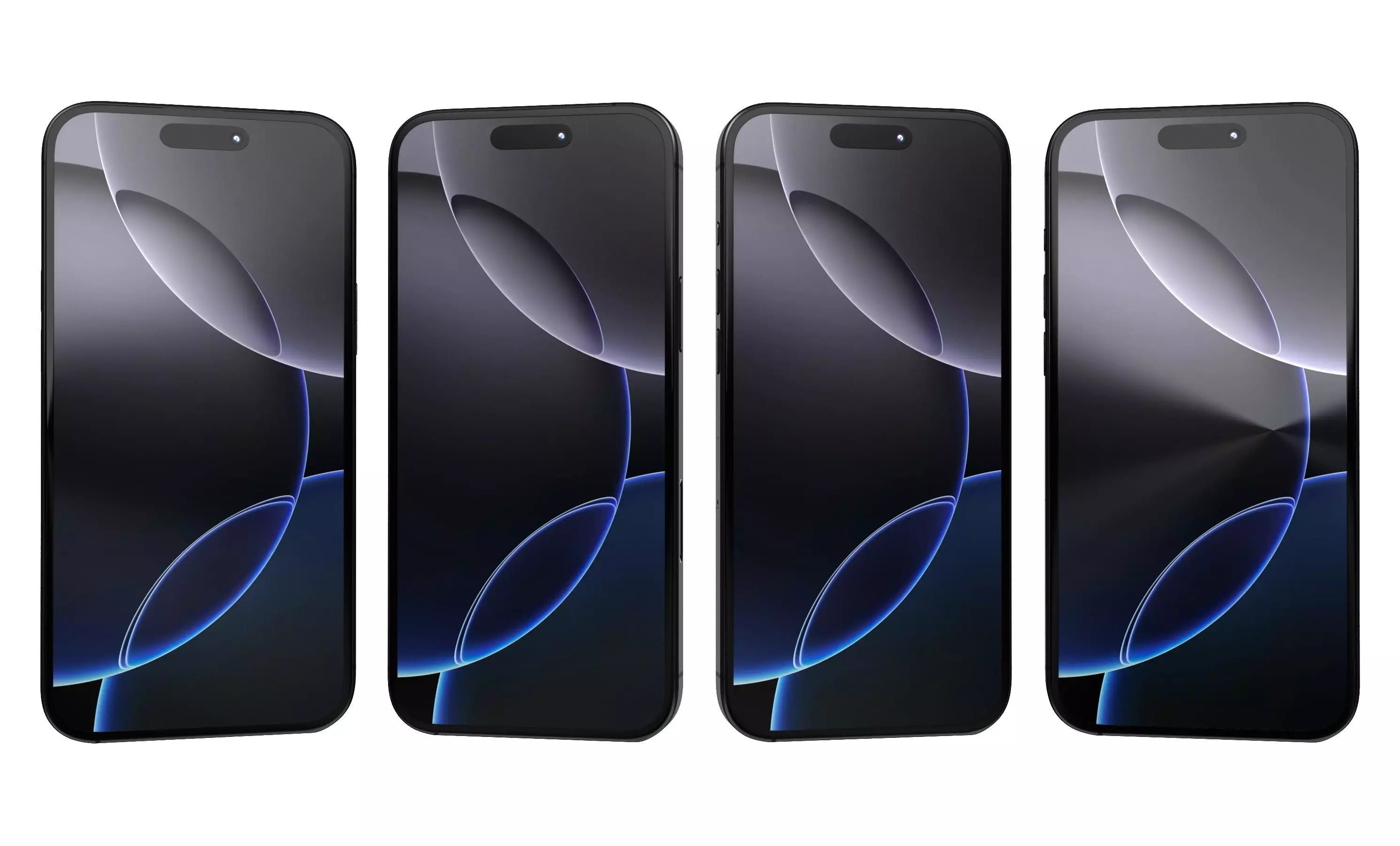 Apple iPhone 16 Pro Max Black Titanium High Poly 3D model_10