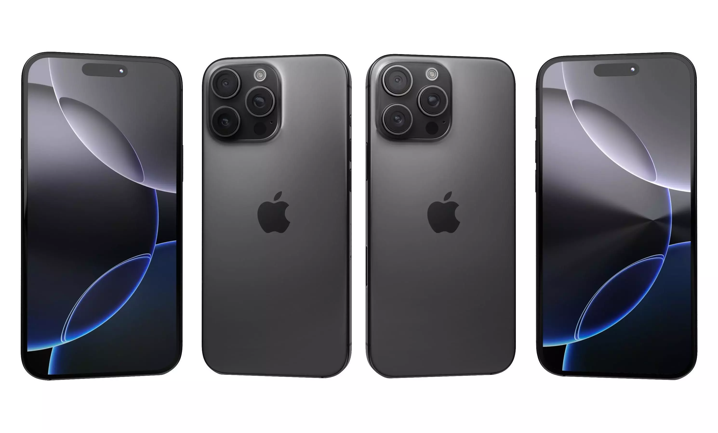 Apple iPhone 16 Pro Max Black Titanium High Poly 3D model_20