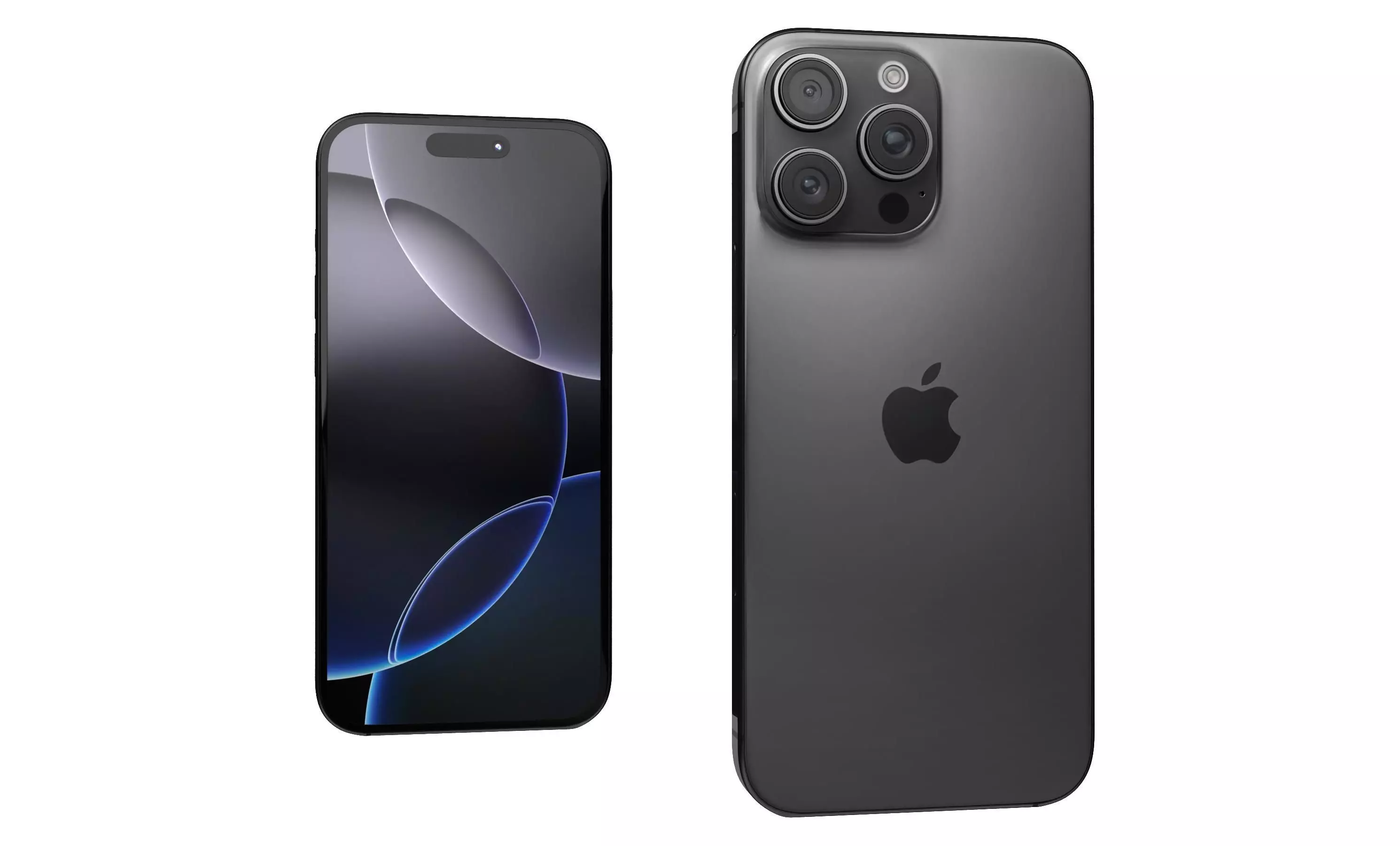 Apple iPhone 16 Pro Max Black Titanium High Poly 3D model_1