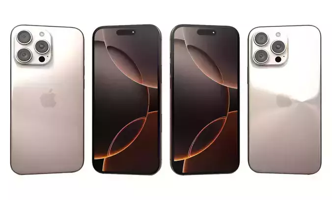 Apple iPhone 16 Pro Max Desert Titanium High Poly 