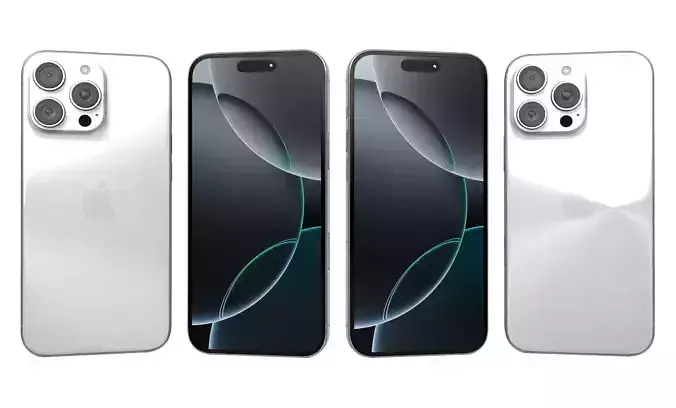 Apple iPhone 16 Pro Max White Titanium High Poly 