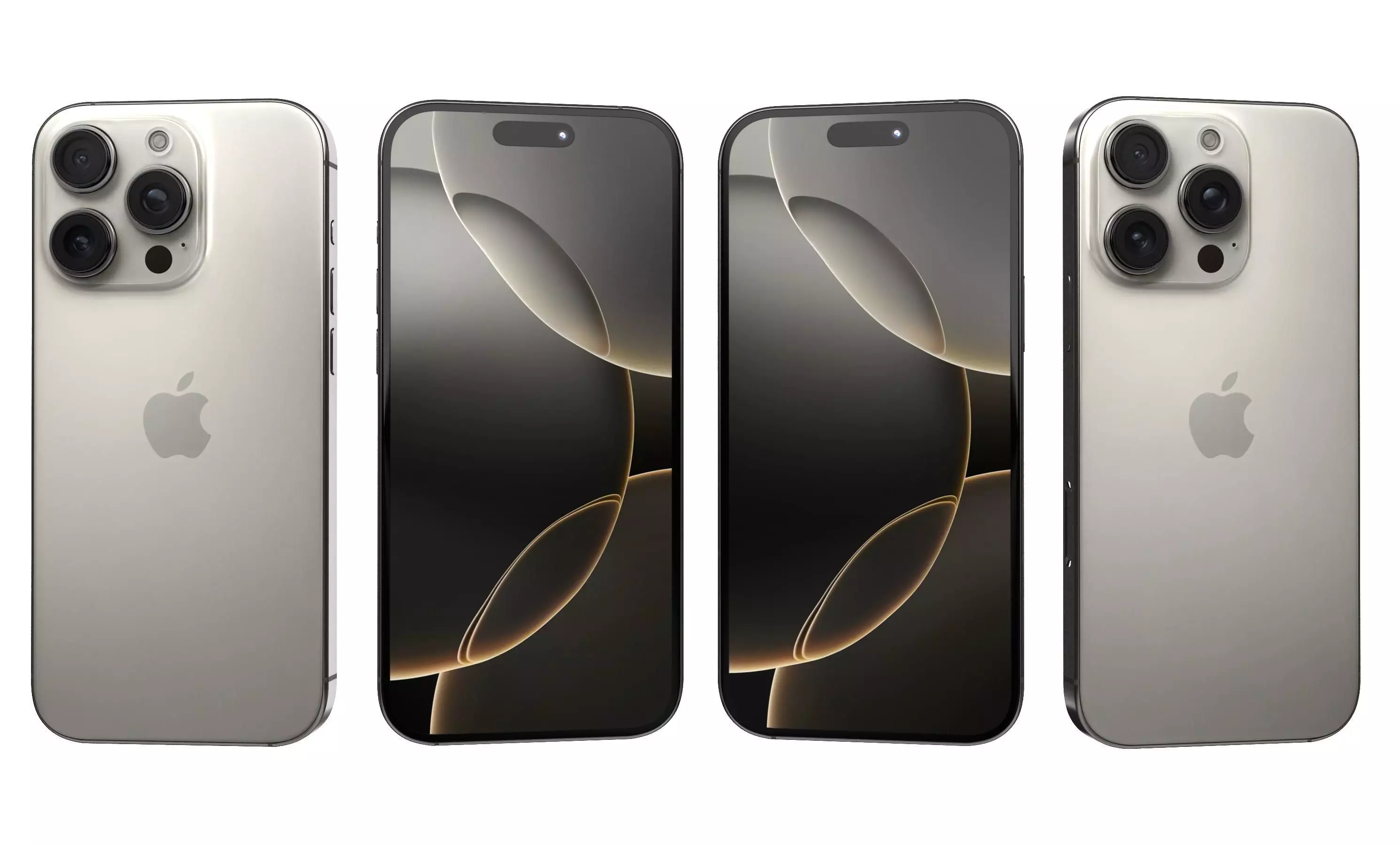 Apple iPhone 16 Pro All Colors High Poly 3D model_9