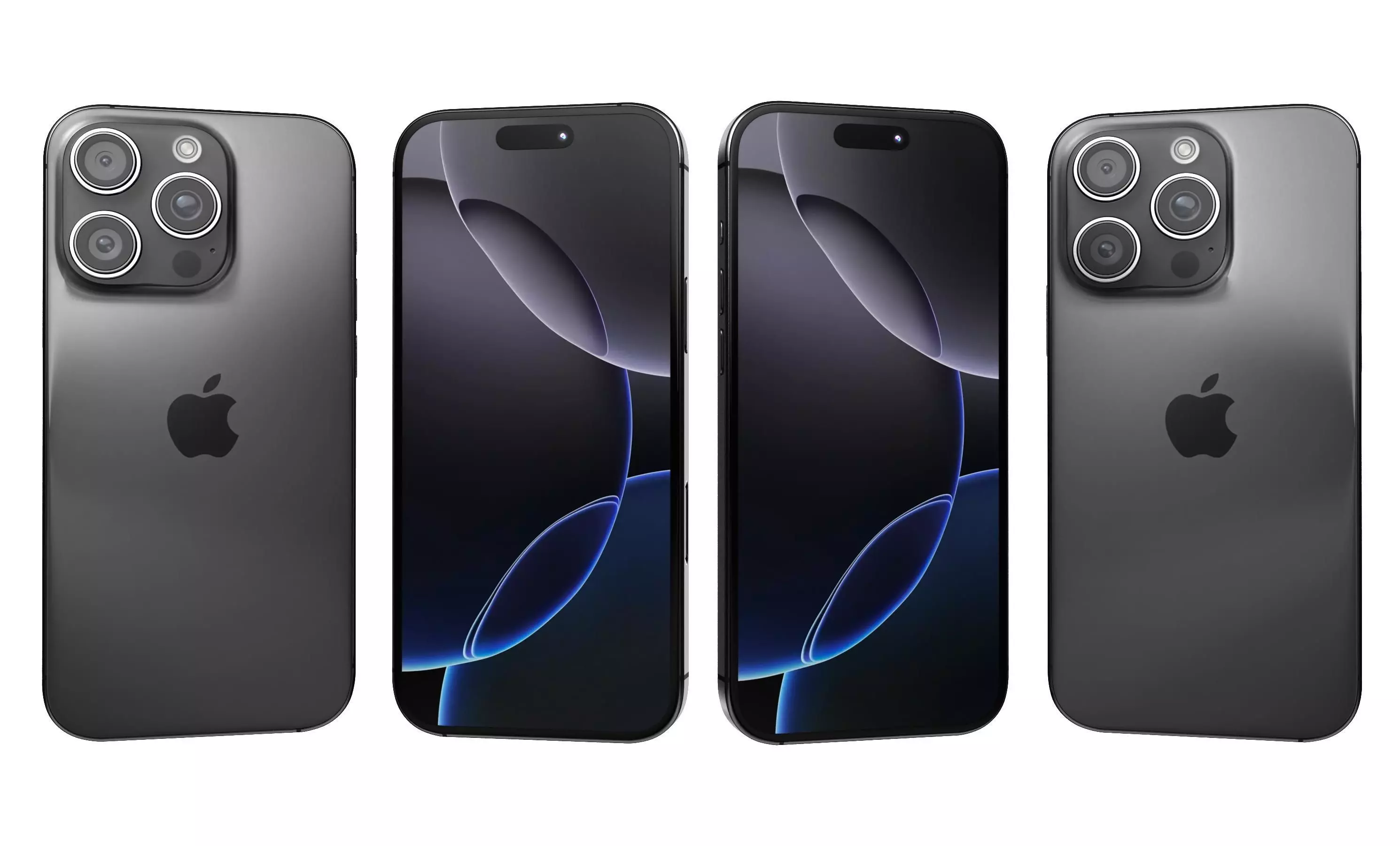 Apple iPhone 16 Pro All Colors High Poly 3D model_14