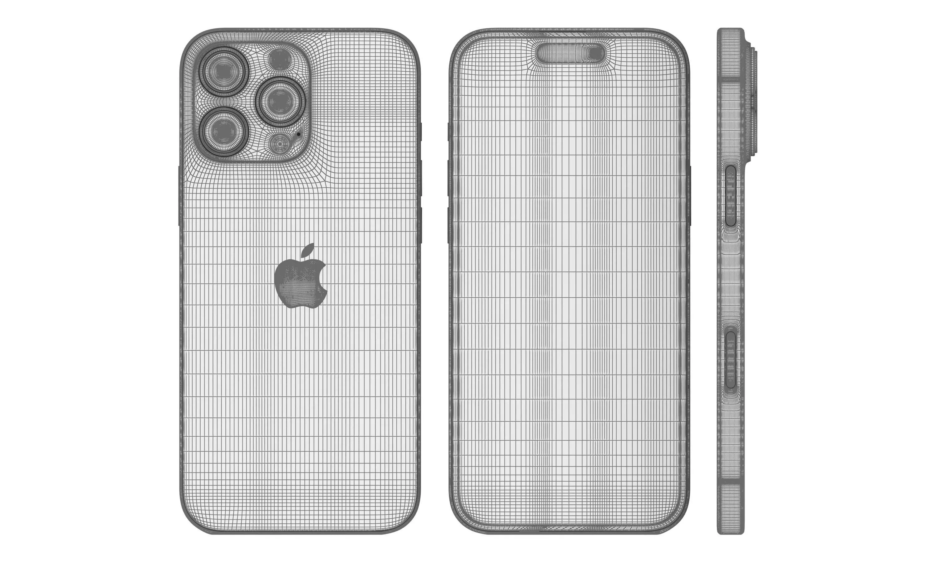 Apple iPhone 16 Pro All Colors High Poly 3D model_37