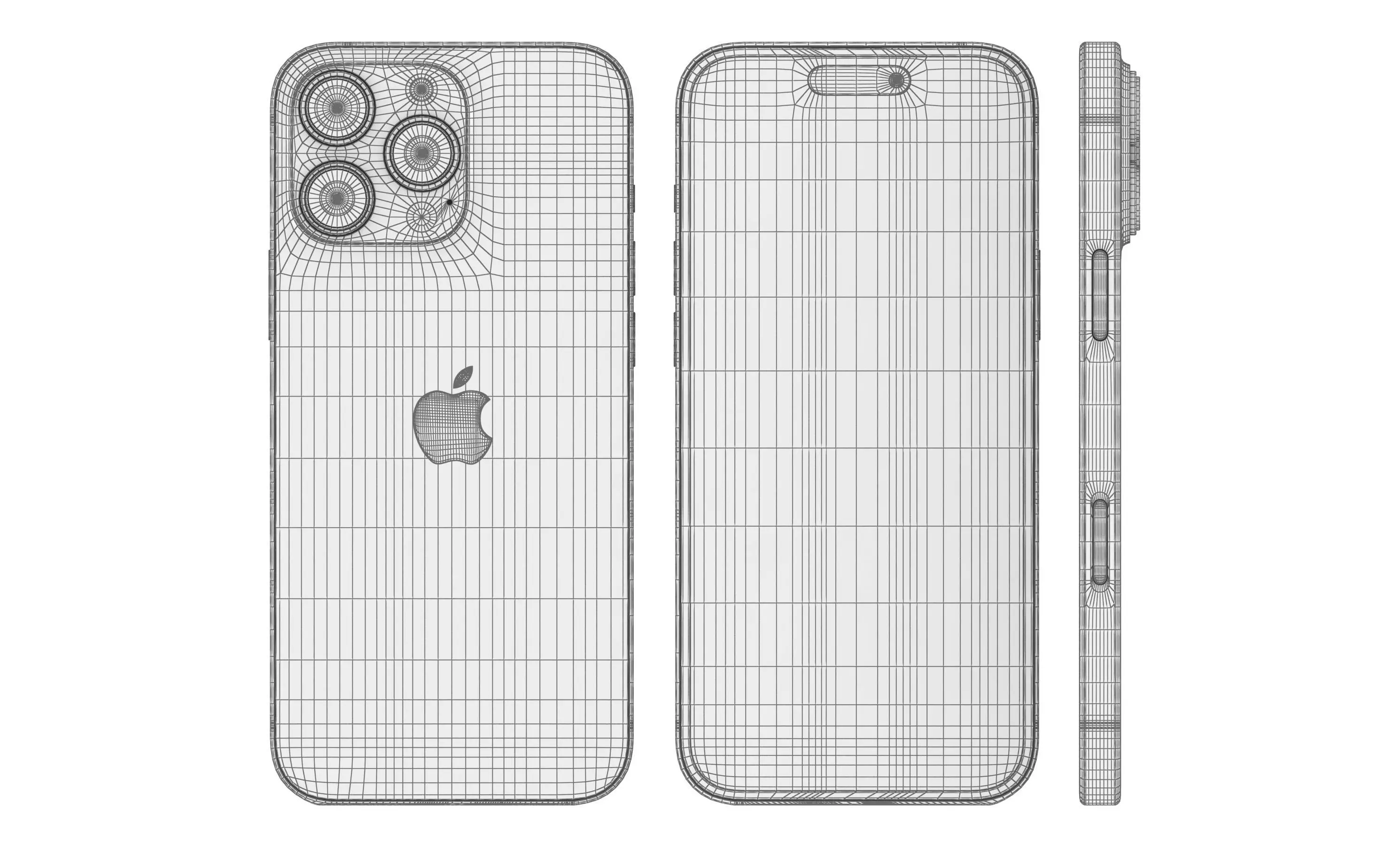 Apple iPhone 16 Pro All Colors High Poly 3D model_36