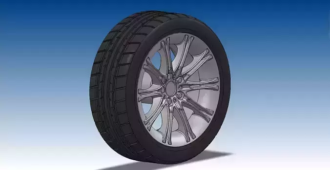 BMW style 135 rim with tire 1-18