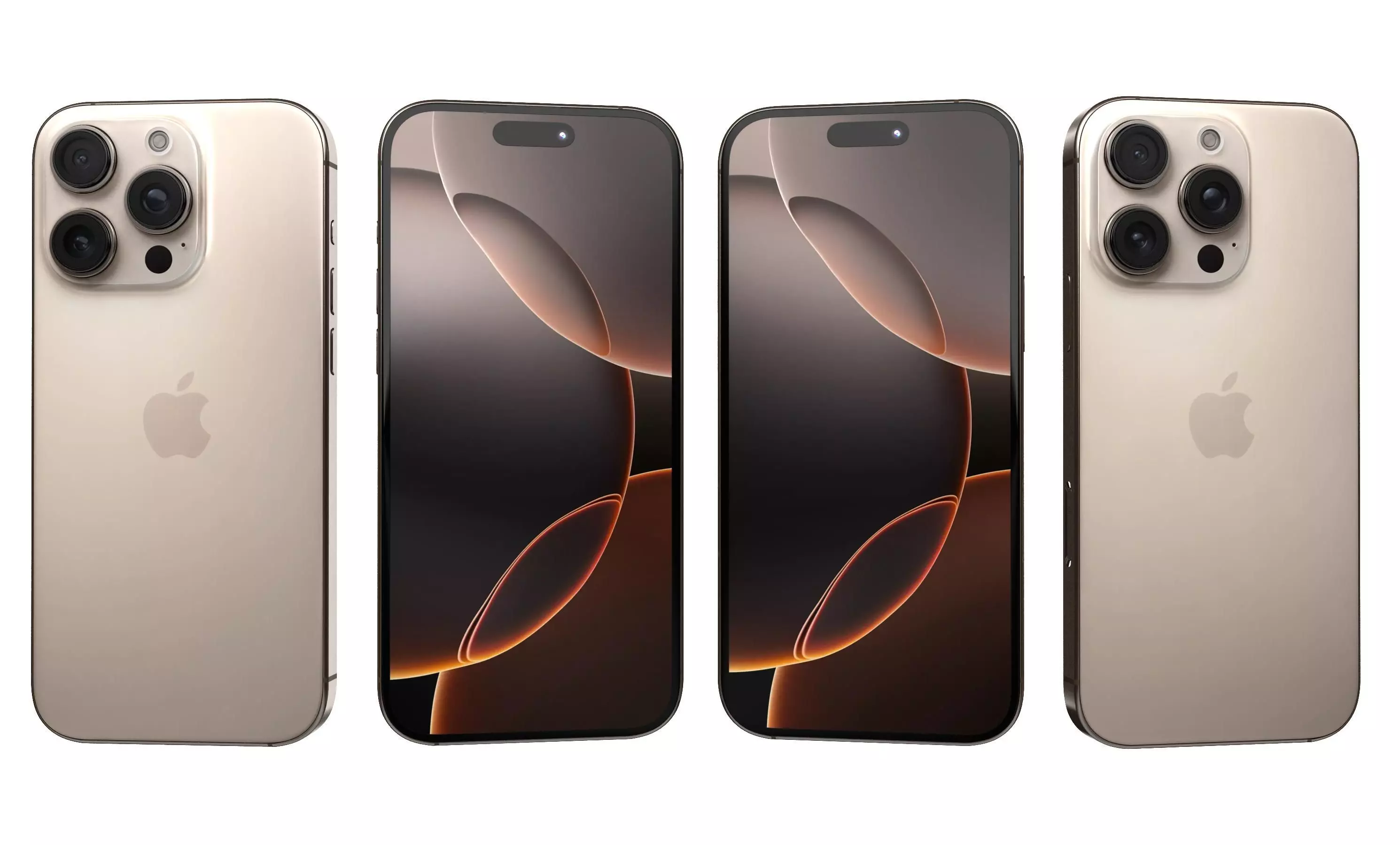 Apple iPhone 16 Pro Desert Titanium High Poly 3D model_27