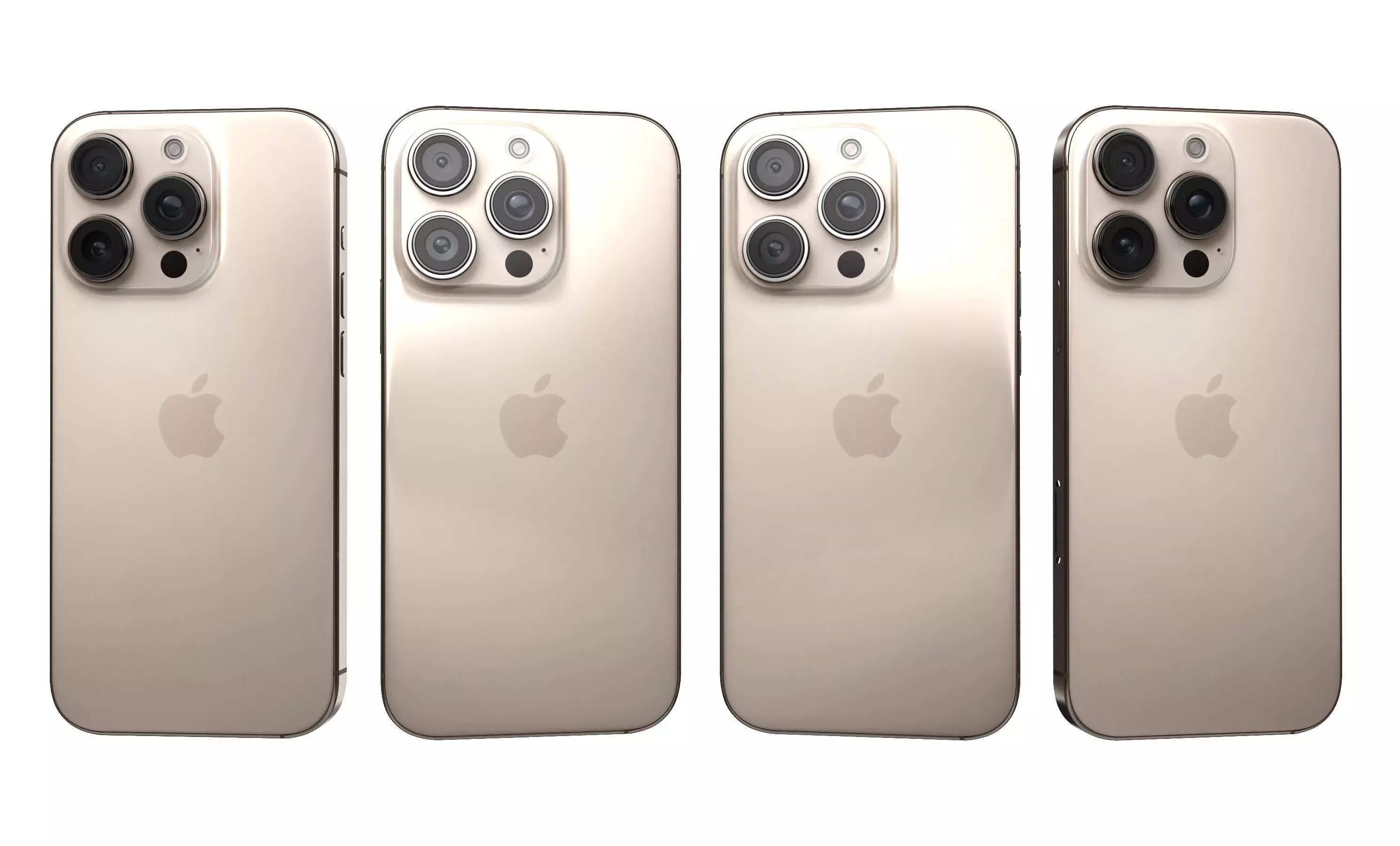 Apple iPhone 16 Pro Desert Titanium High Poly 3D model_26