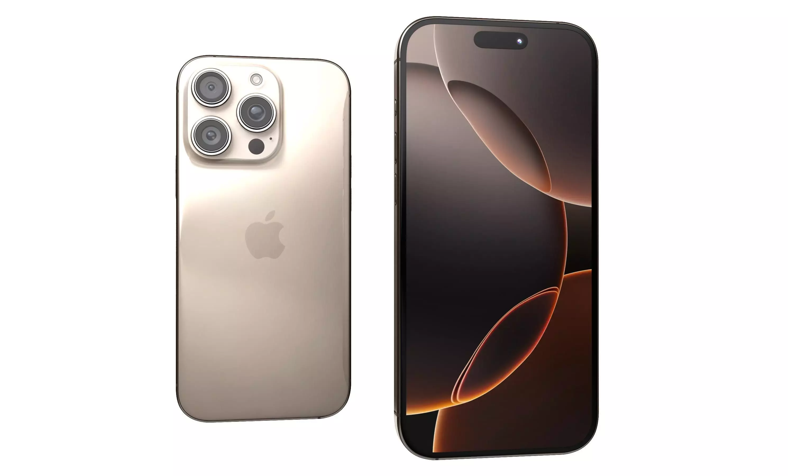 Apple iPhone 16 Pro Desert Titanium High Poly 3D model_29