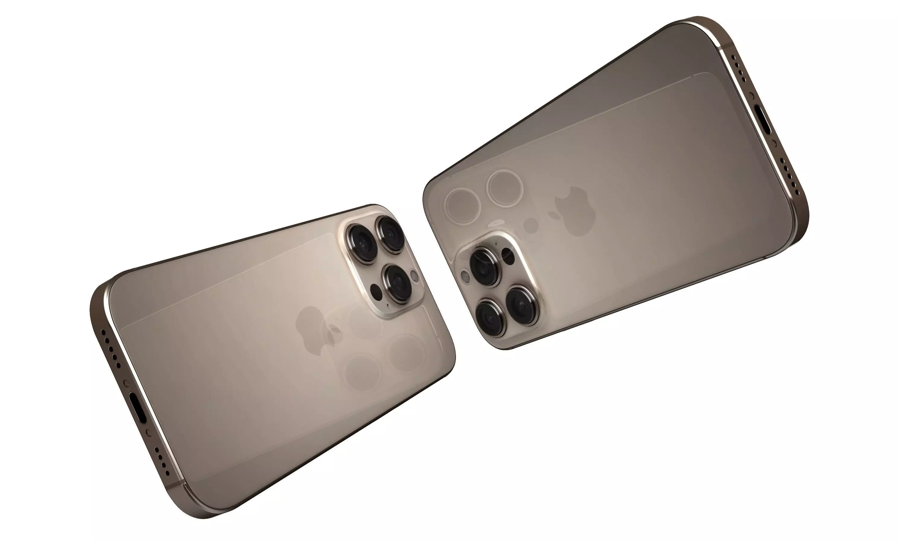 Apple iPhone 16 Pro Desert Titanium High Poly 3D model_4