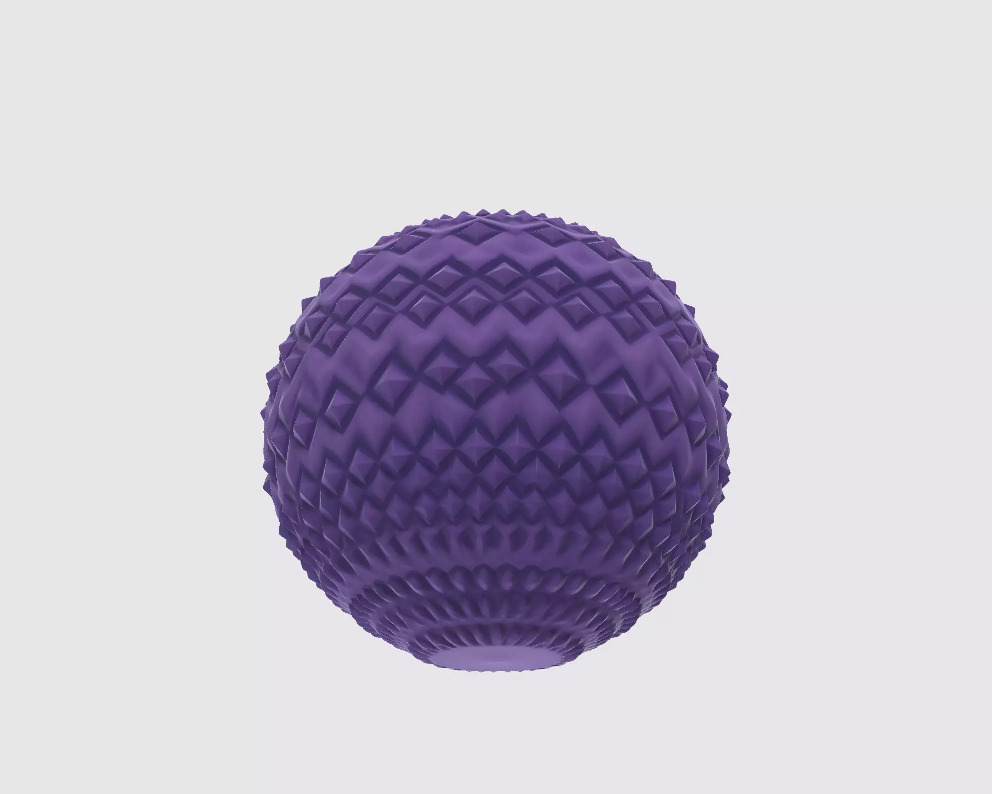 Purple Christmas Ornament Unique Holiday Bauble 3D print model_5