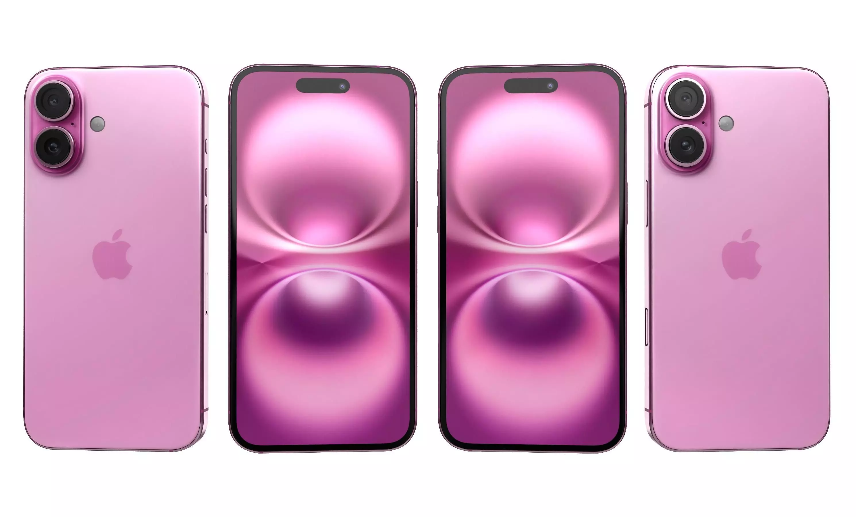 Apple iPhone 16 All Colors High Poly 3D model_42